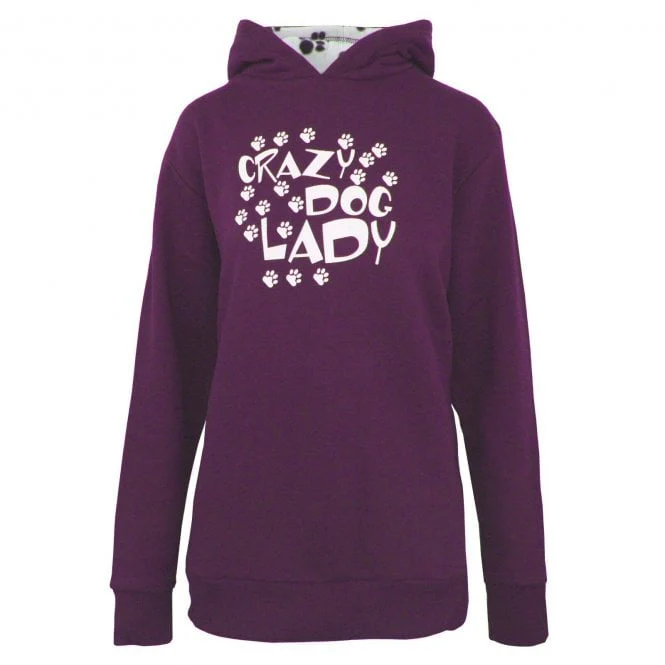 Hazy Blue Womens Hooded Sweatshirts - Crazy Dog Lady - Lola - Image 8