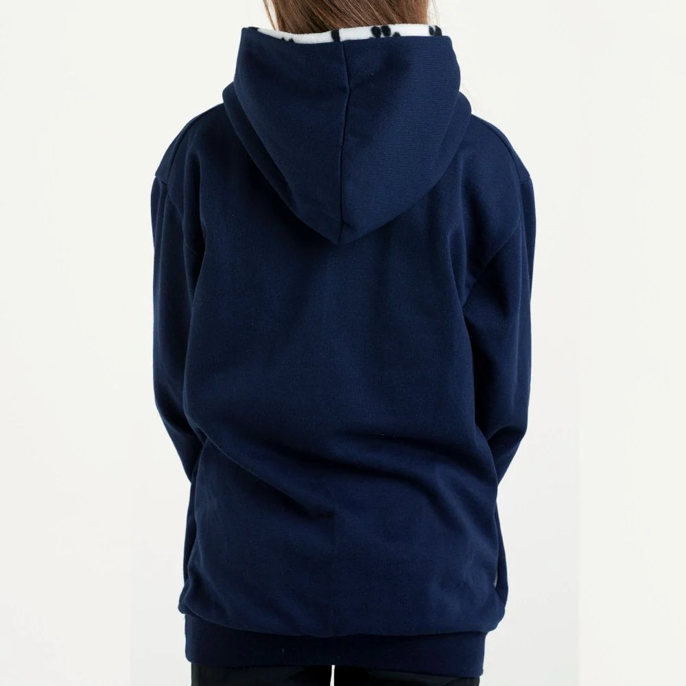 Hazy Blue Womens Hooded Sweatshirts -  Whos Walking Who -Oscar - Image 3
