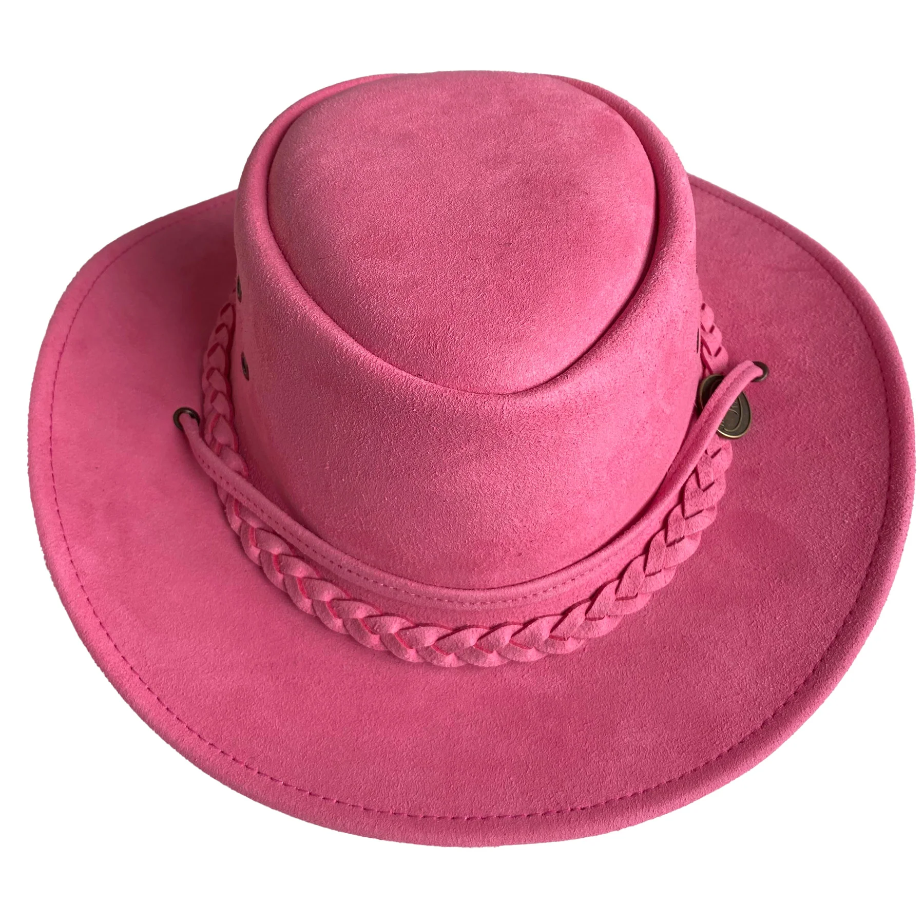 Hazy Blue Women's Cowgirl Pink Poly Suede Western Hat - Swifty - Image 3