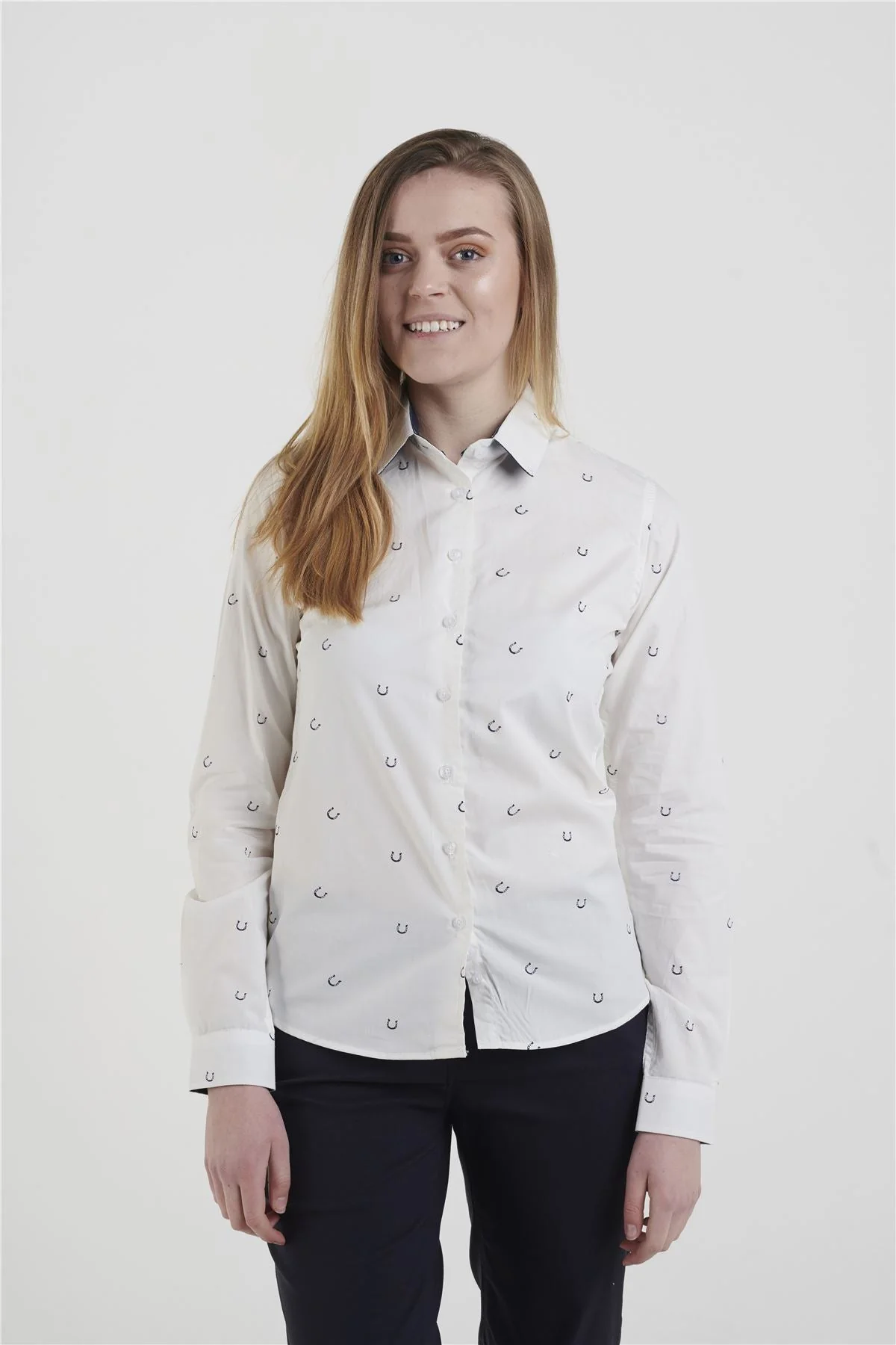 Hazy Blue Womens Long Sleeve Shirt - Leesha - Image 3