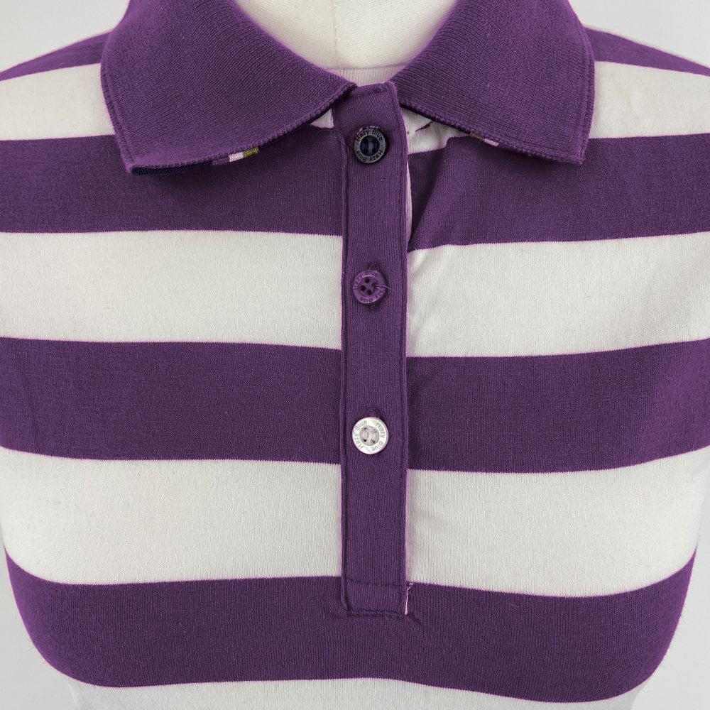 Hazy Blue Womens Sleeveless Polo Shirt - Minnie - Image 10