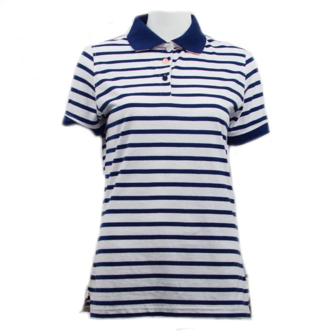 Hazy Blue Womens Short Sleeve Polo Shirt - Zoe - Image 2