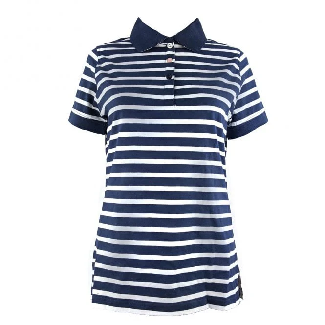 Hazy Blue Womens Short Sleeve Polo Shirt - Zoe - Image 3