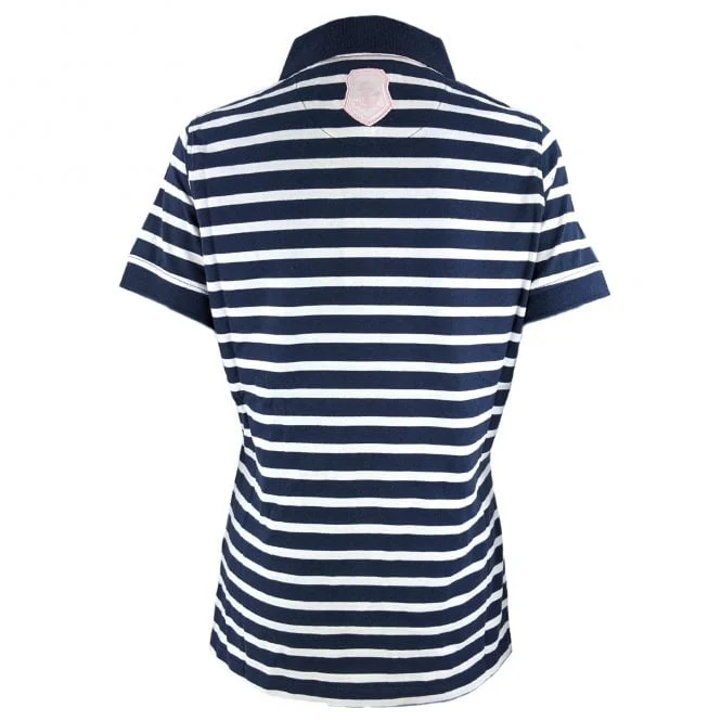 Hazy Blue Womens Short Sleeve Polo Shirt - Zoe - Image 4