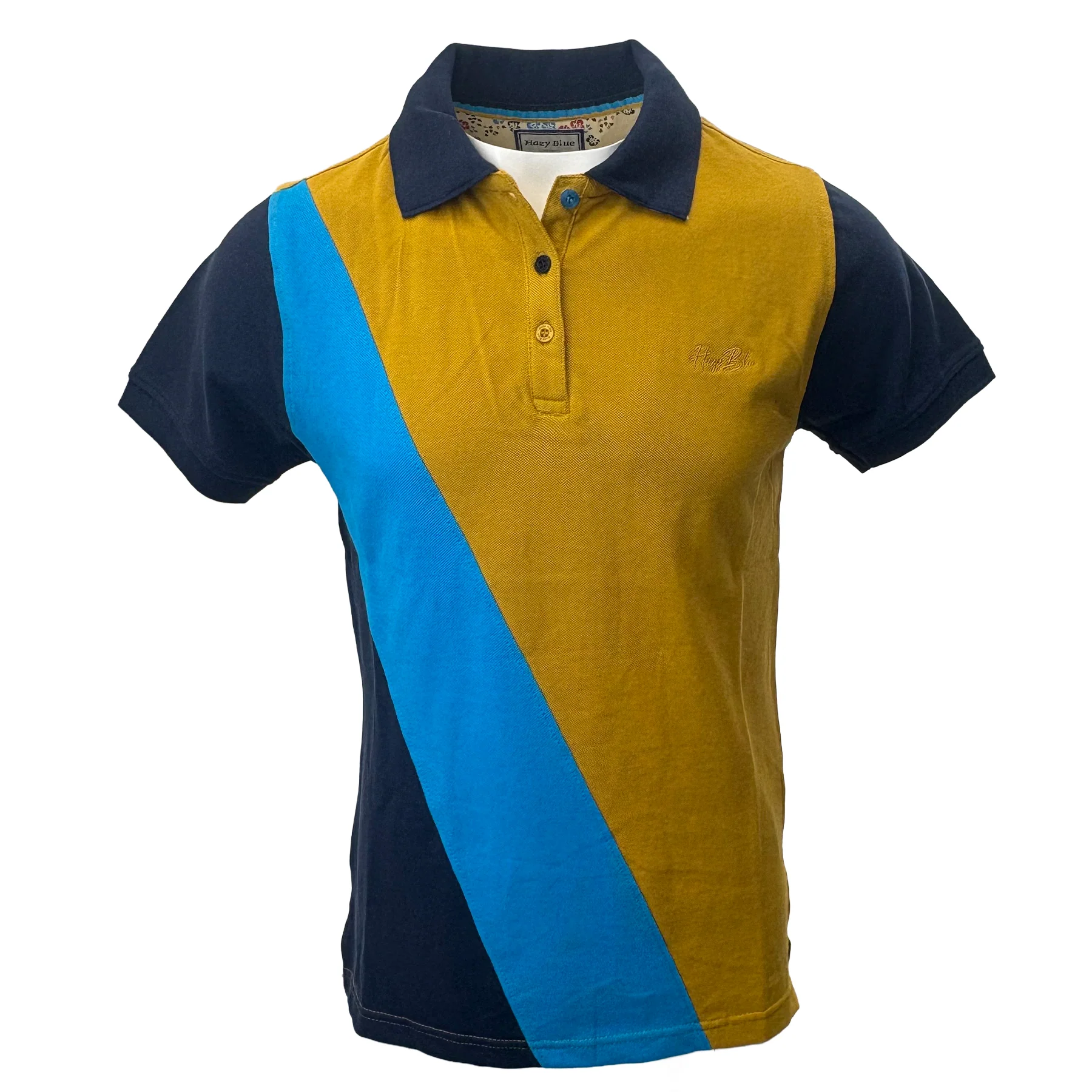 Hazy Blue Women's Striped Polo Shirt - Clare - Image 6