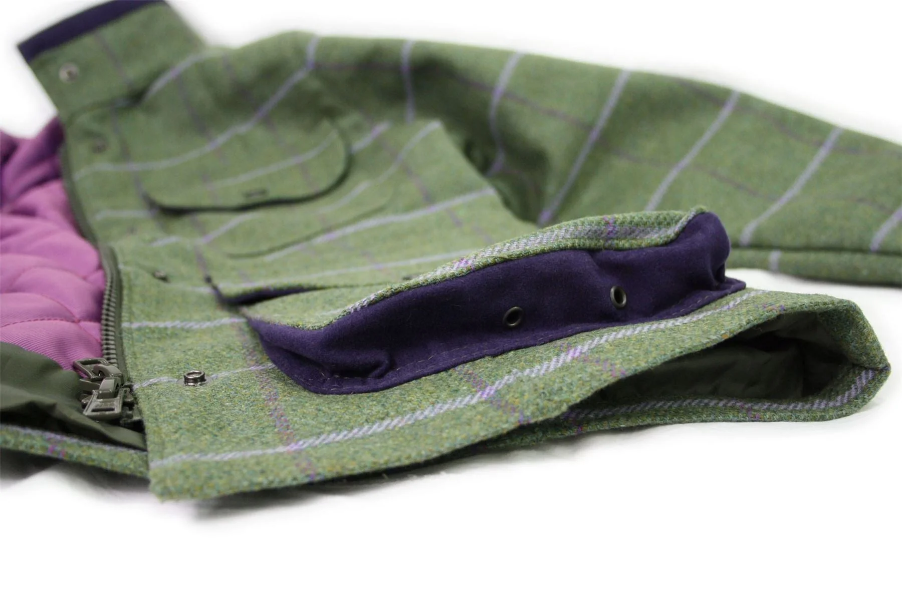 Hazy Blue Womens Tweed Jacket Sandringham - Image 3