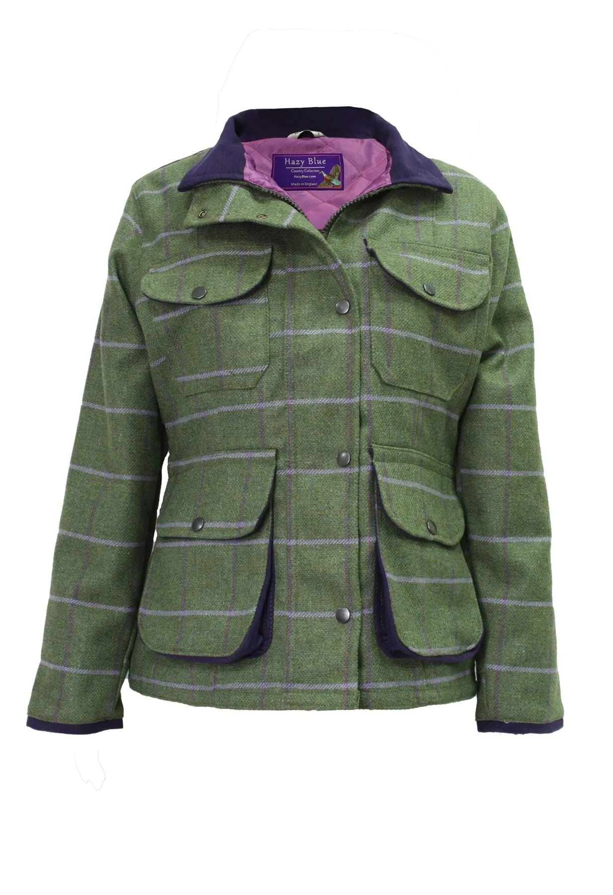 Hazy Blue Womens Tweed Jacket Sandringham - Image 6