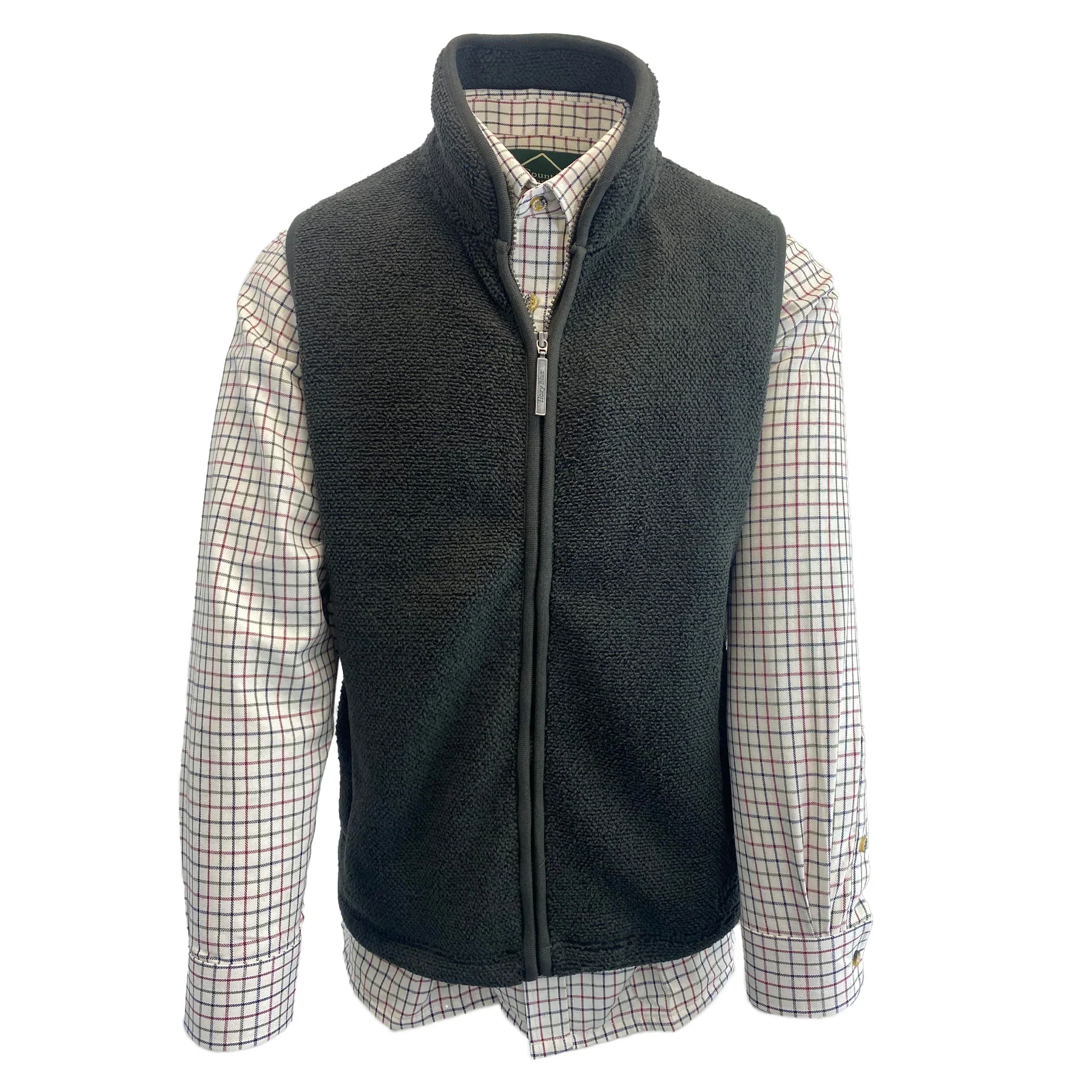 Hazy Blue Zack Mens Full Zip Fleece Gilet - Image 3