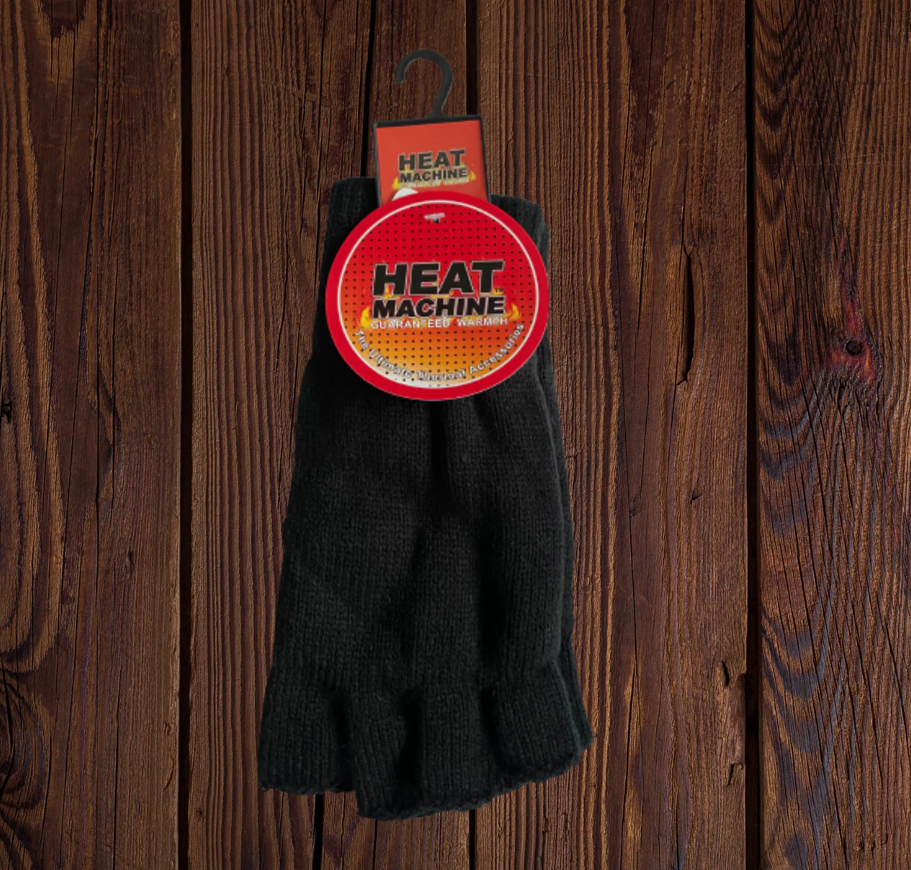 Heat Machine 3M Thinsulate™ Mens Lined Knitted Fingerless Gloves