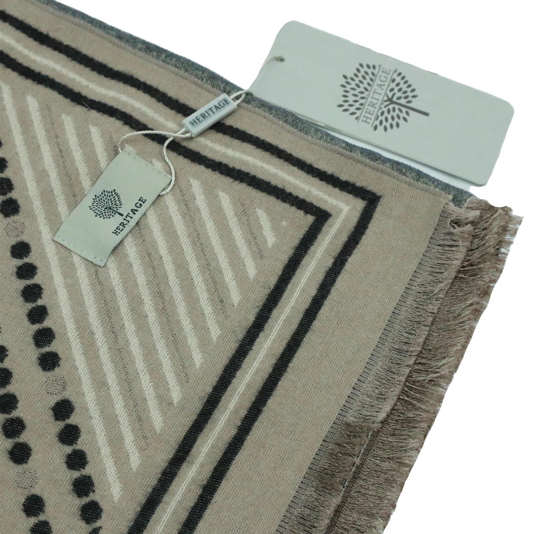 Heritage Warm Cashmere Pashmina Soft Feel Scarve - Aztec - Image 11