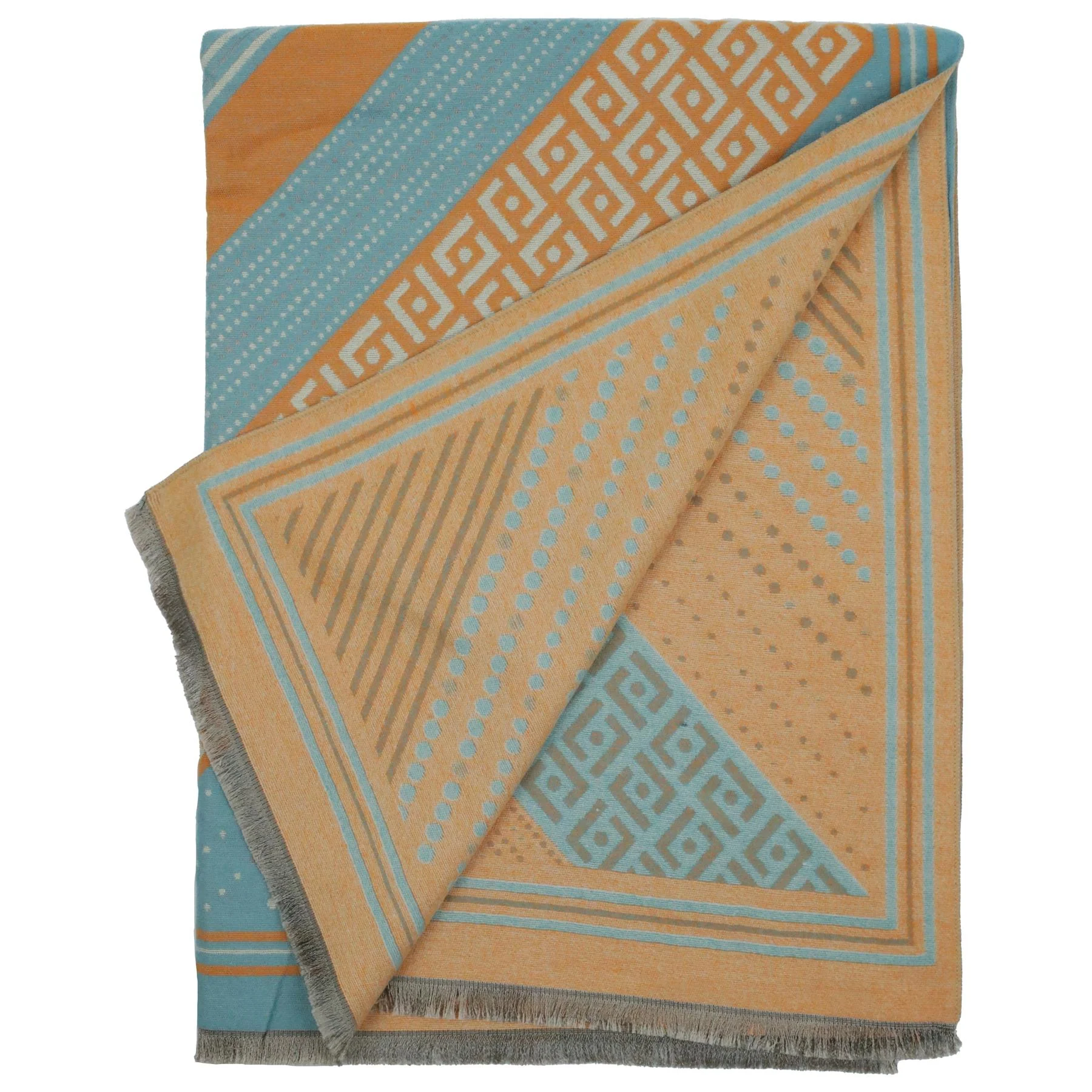Heritage Warm Cashmere Pashmina Soft Feel Scarve - Aztec - Image 6
