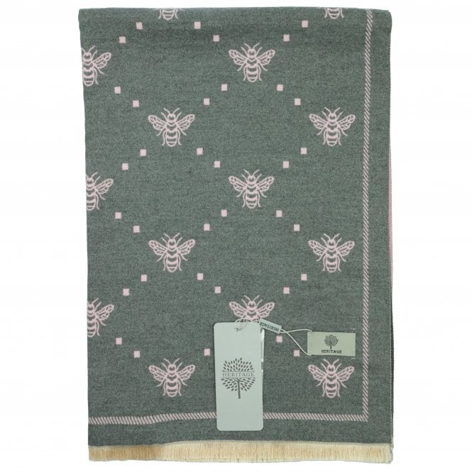 Heritage Warm Cashmere Pashmina Soft Feel Scarves - Bee with Dots - Image 13