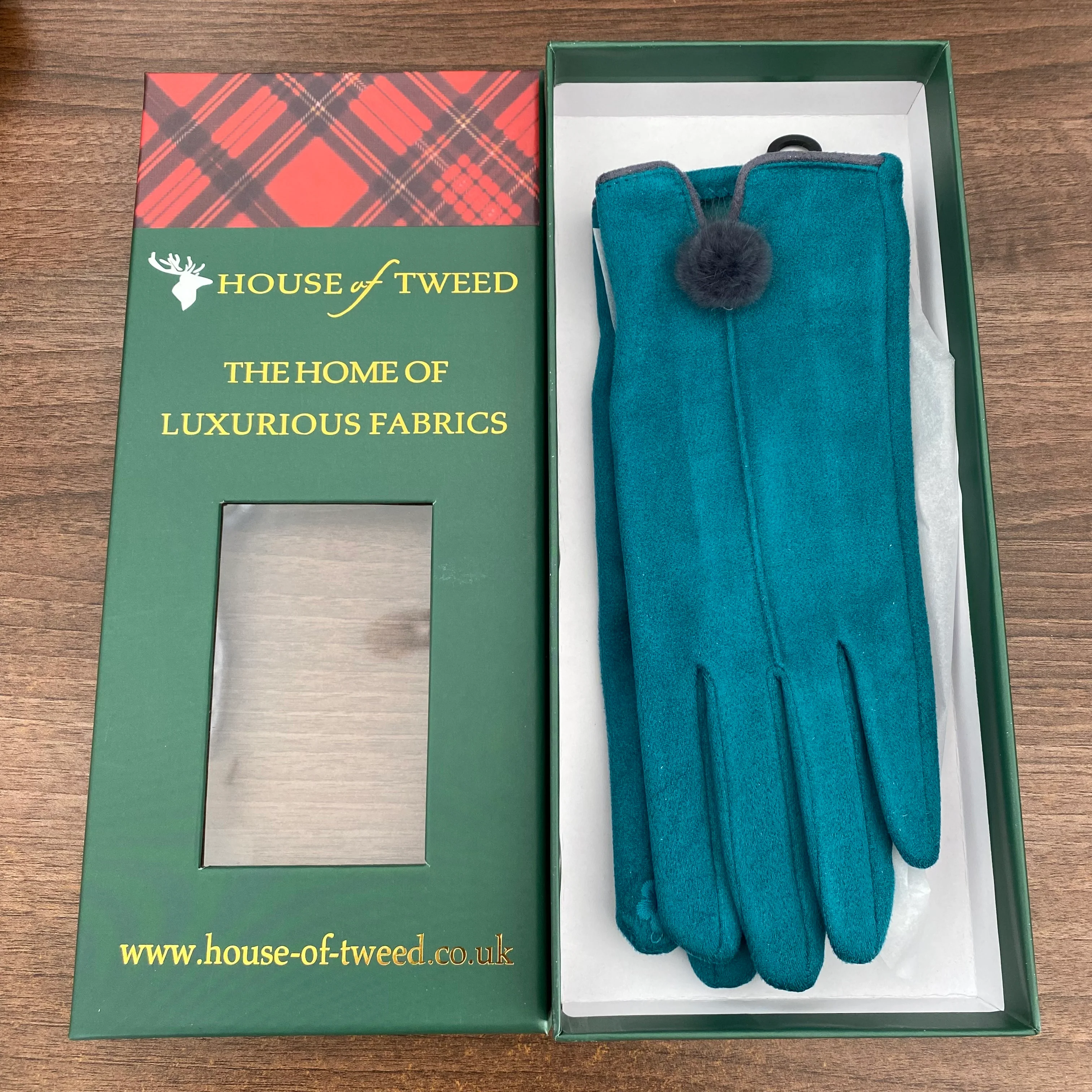 House Of Tweed Ladies Faux Suede Soft Gloves One Size - Image 5
