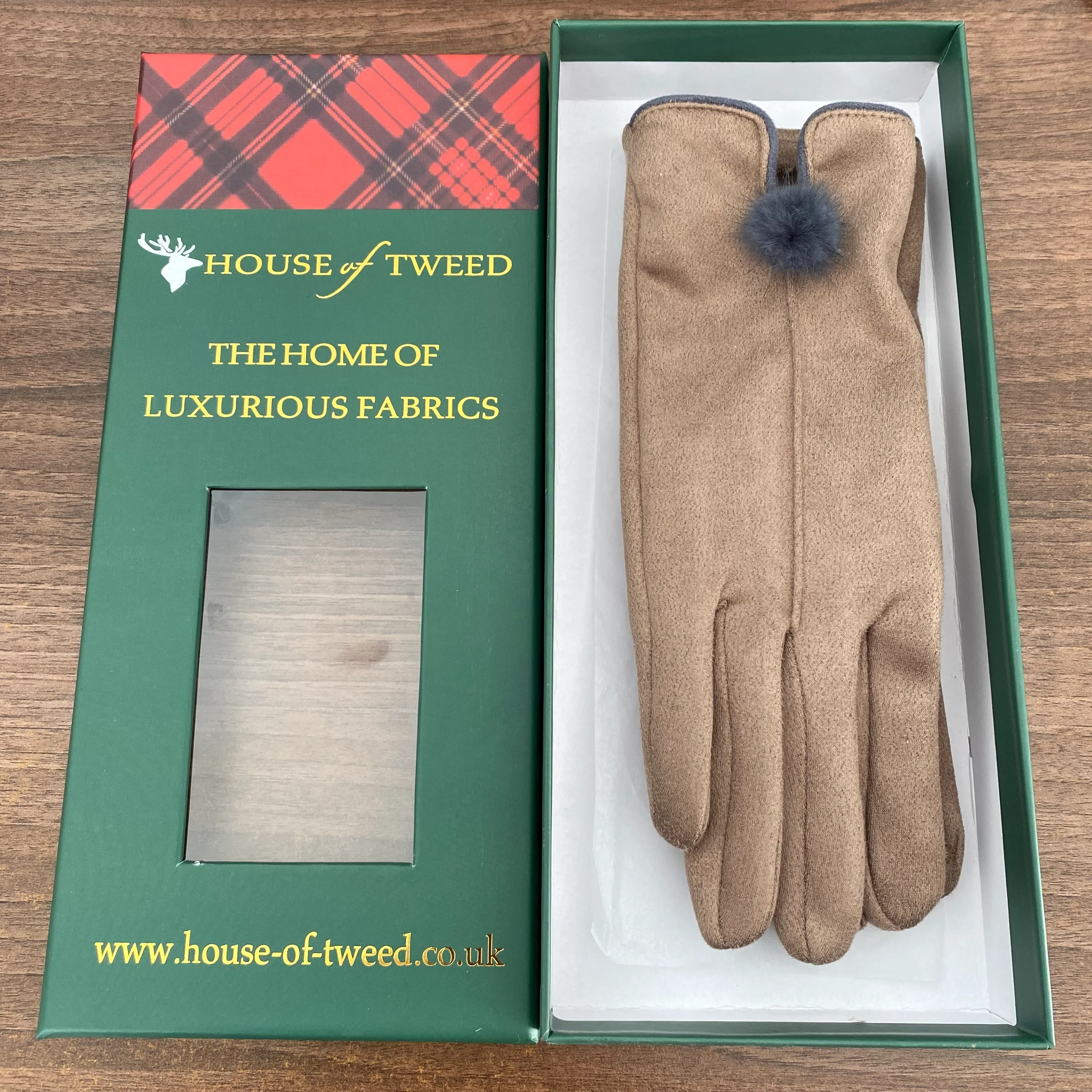 House Of Tweed Ladies Faux Suede Soft Gloves One Size - Image 6