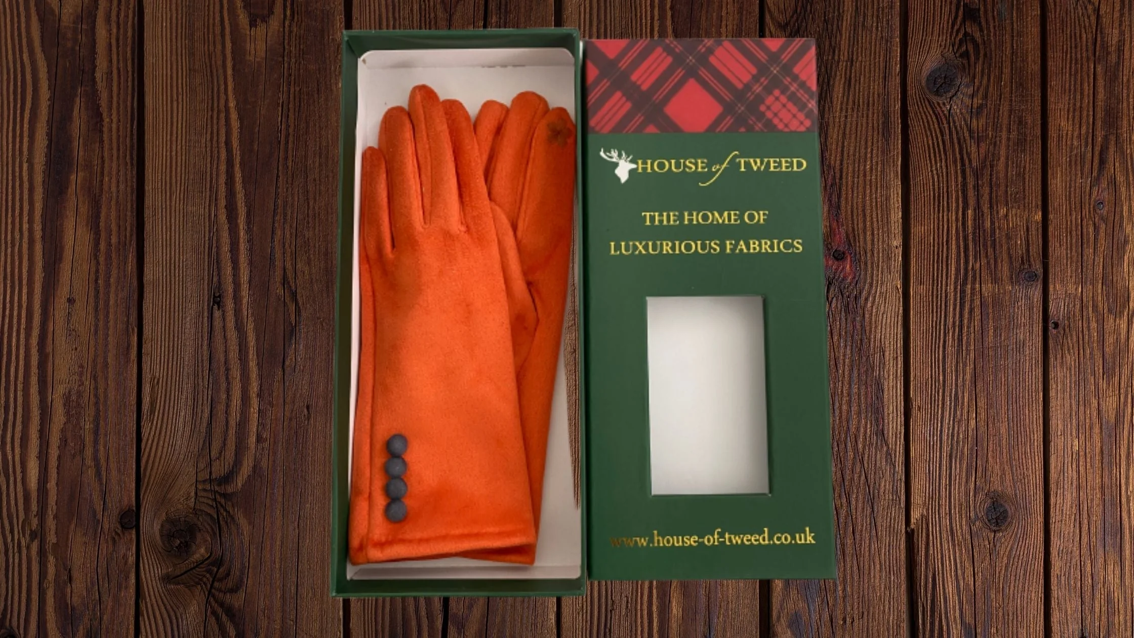 House Of Tweed Ladies Faux Suede Soft Gloves One Size - Image 4