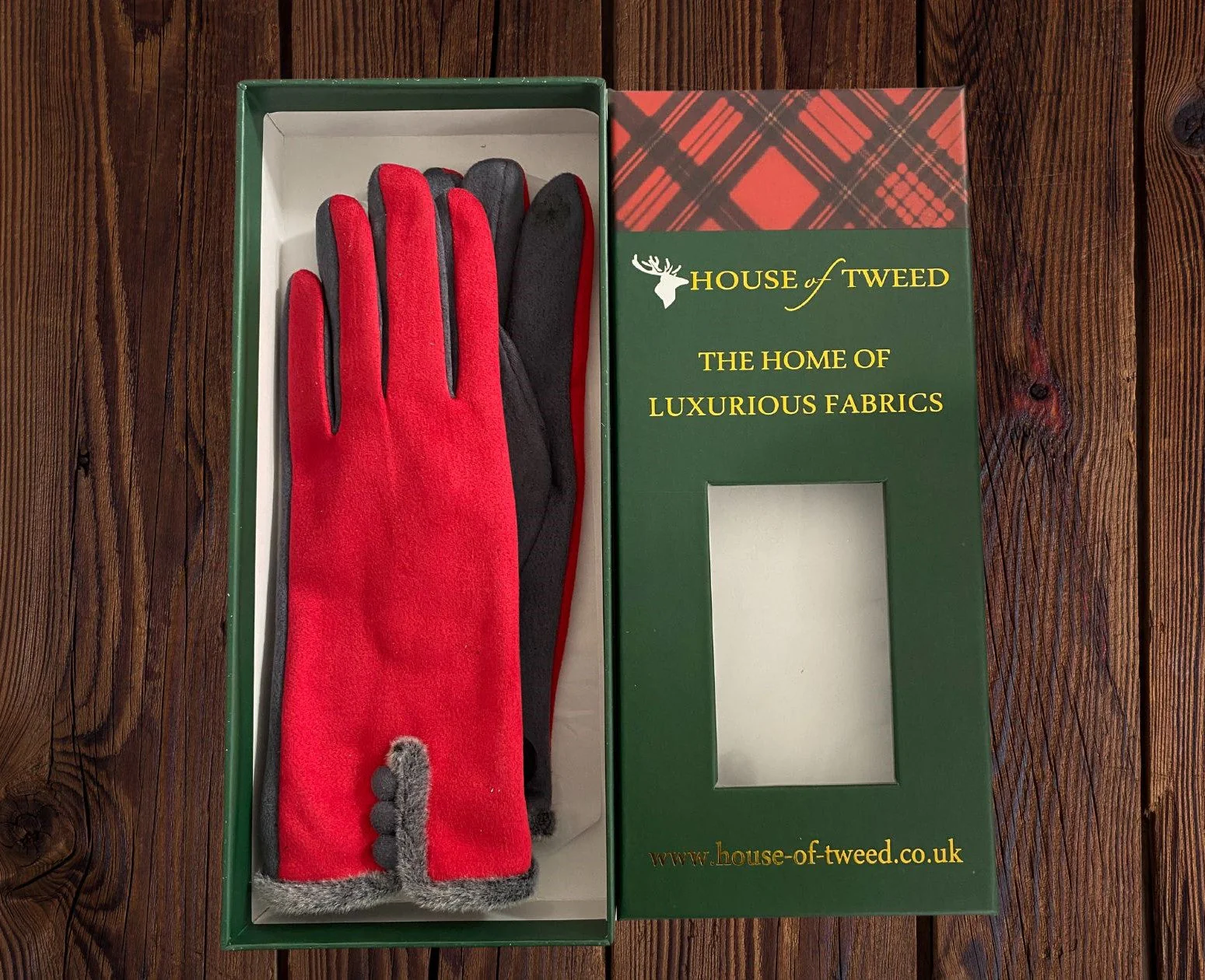 House Of Tweed Ladies Faux Suede Soft Gloves One Size - Image 5