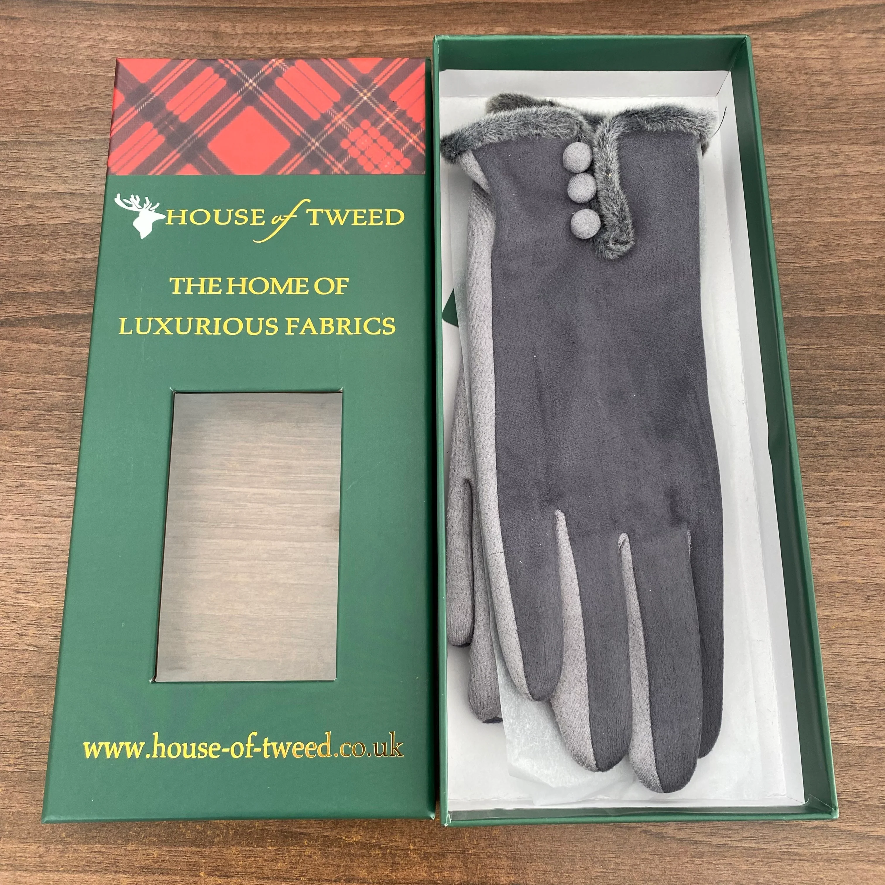 House Of Tweed Ladies Faux Suede Soft Gloves One Size - Image 8