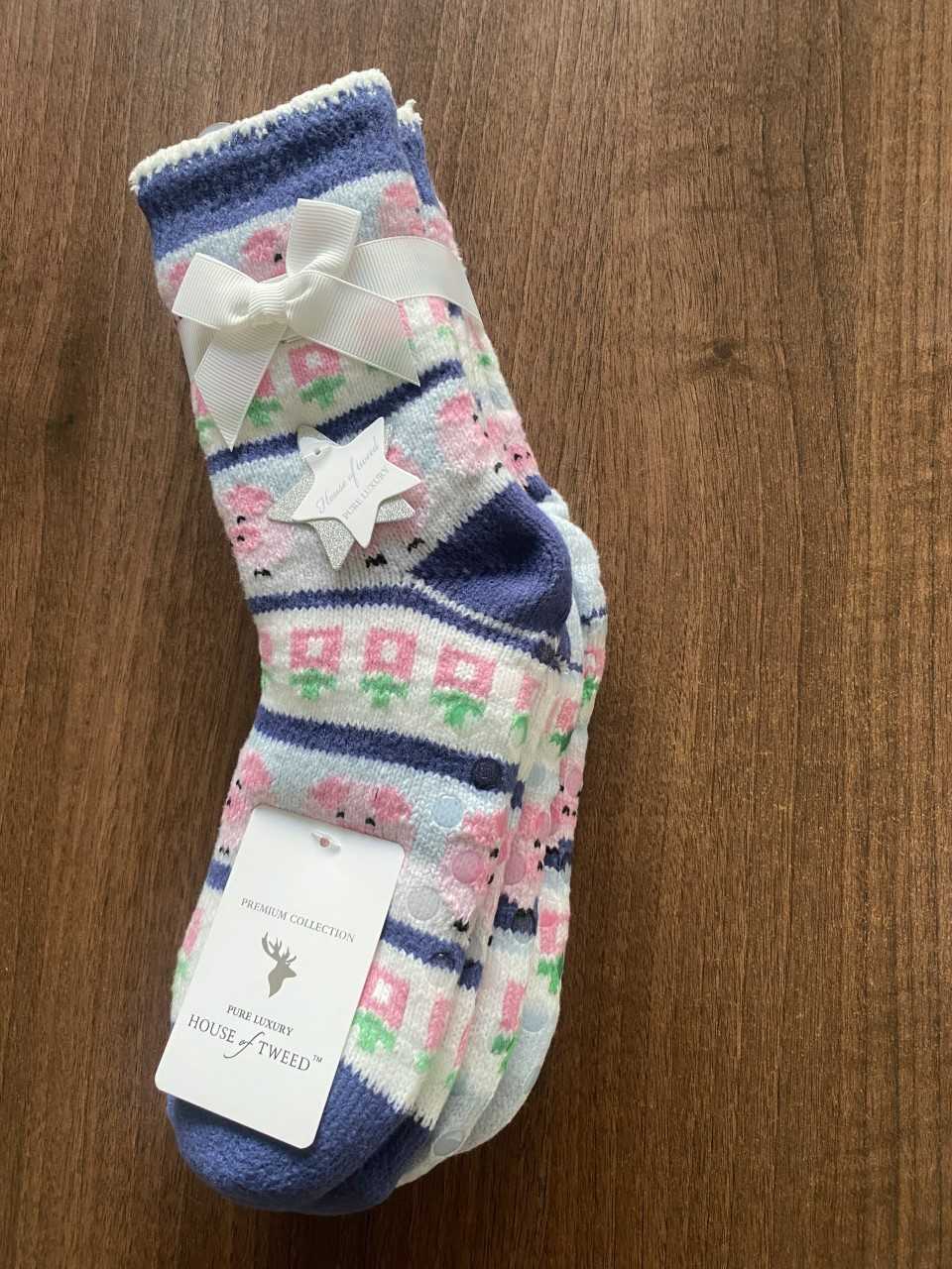 House of Tweed Ladies Fluffy Cosy Socks - 2 Pack One Size - Image 11