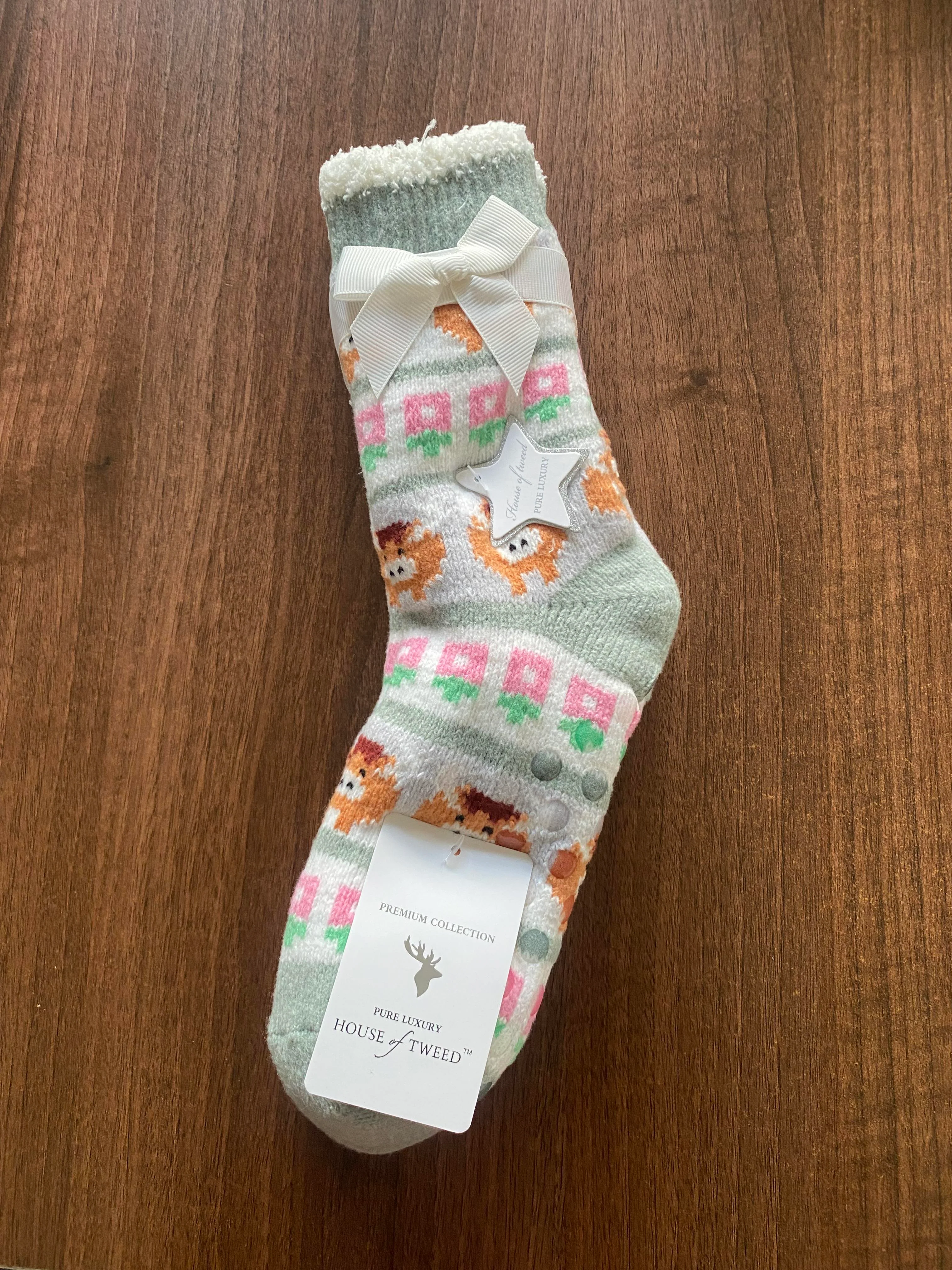 House of Tweed Ladies Fluffy Cosy Socks - 2 Pack One Size - Image 17