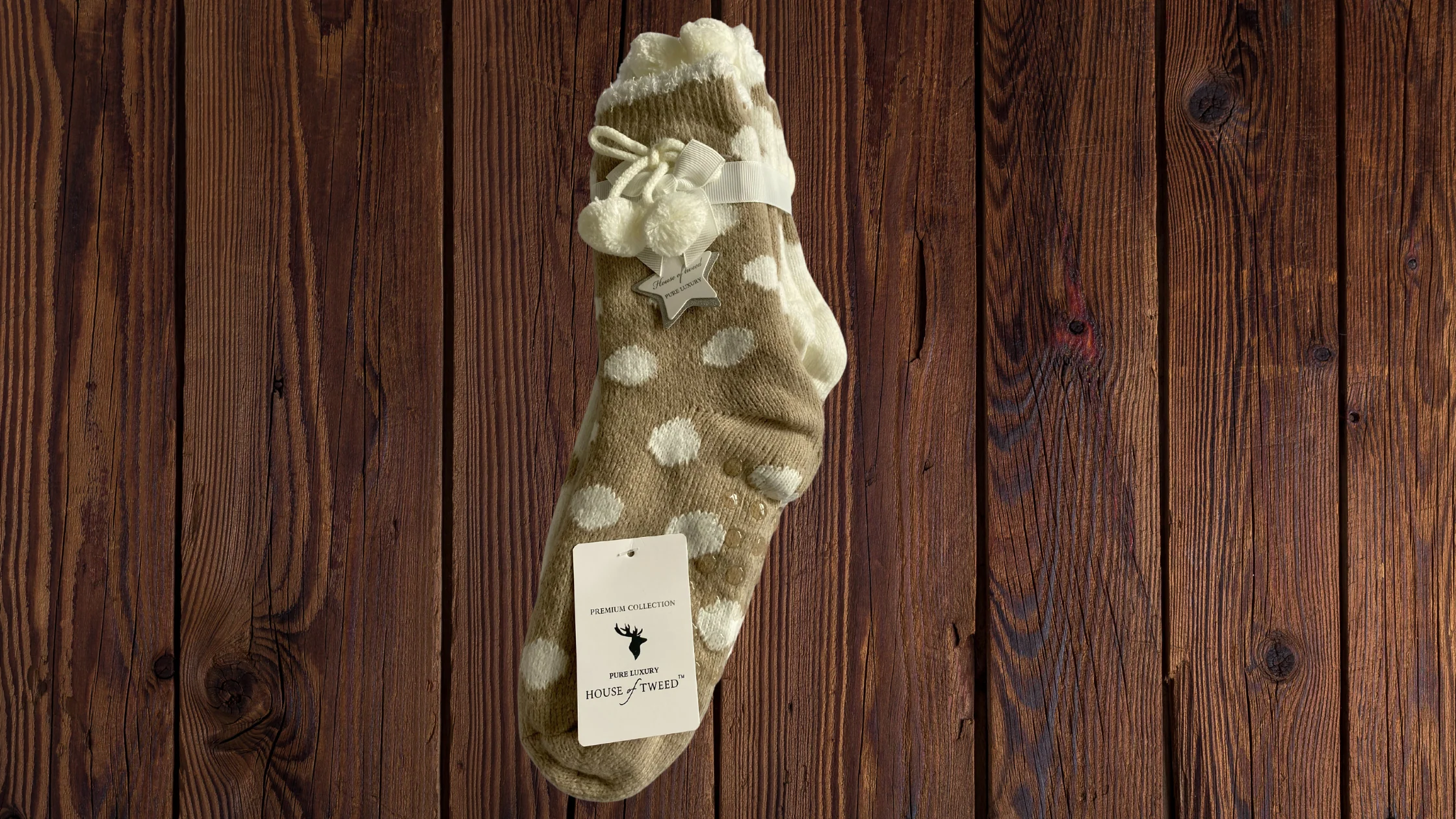 House of Tweed Ladies Fluffy Cosy Socks - 2 Pack One Size - Image 6