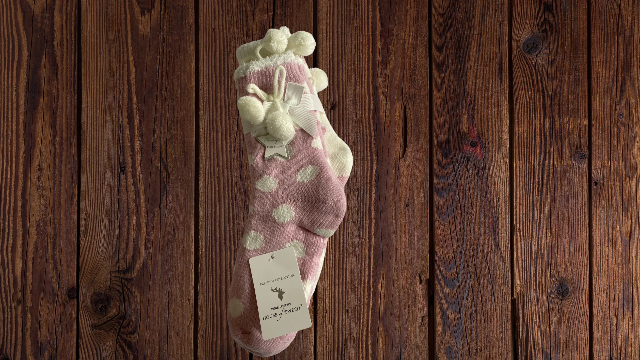 House of Tweed Ladies Fluffy Cosy Socks - 2 Pack One Size - Image 8