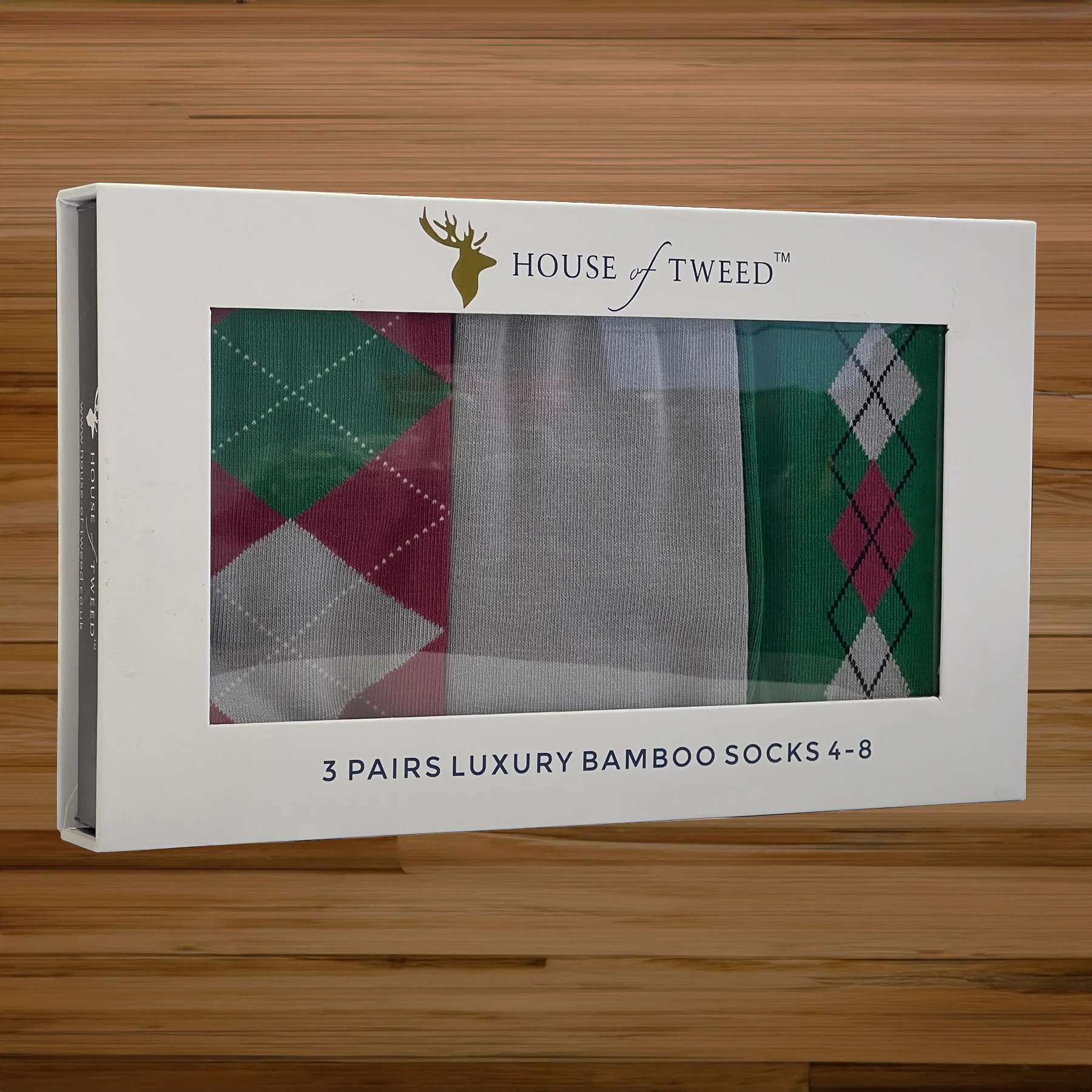 House of Tweed Luxury Womens Bamboo Socks | 3 Pairs - Image 4