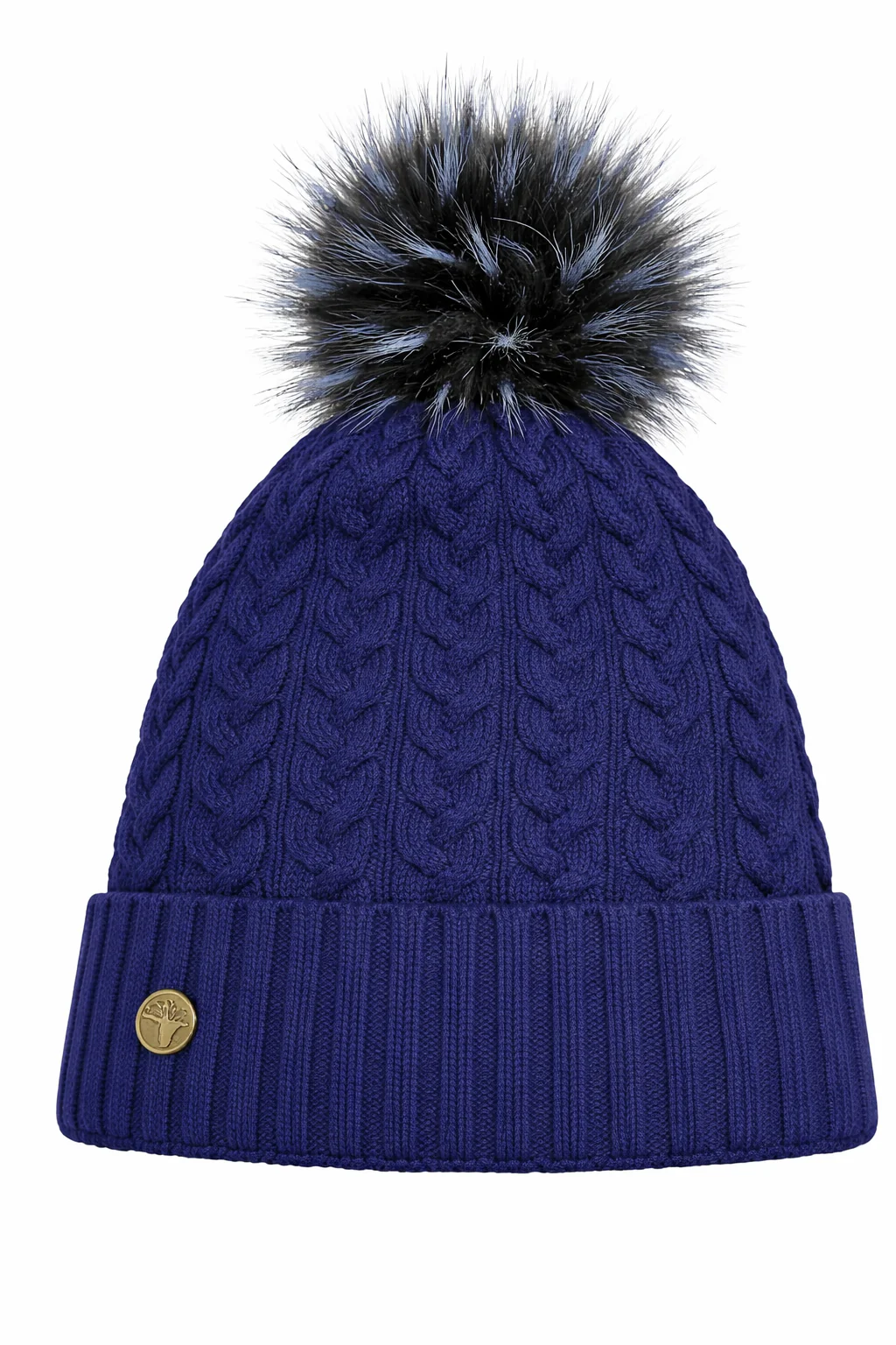 House of Tweed Luxury Plaited Ladies Bobble Pom Pom Beanie Hats - Image 30
