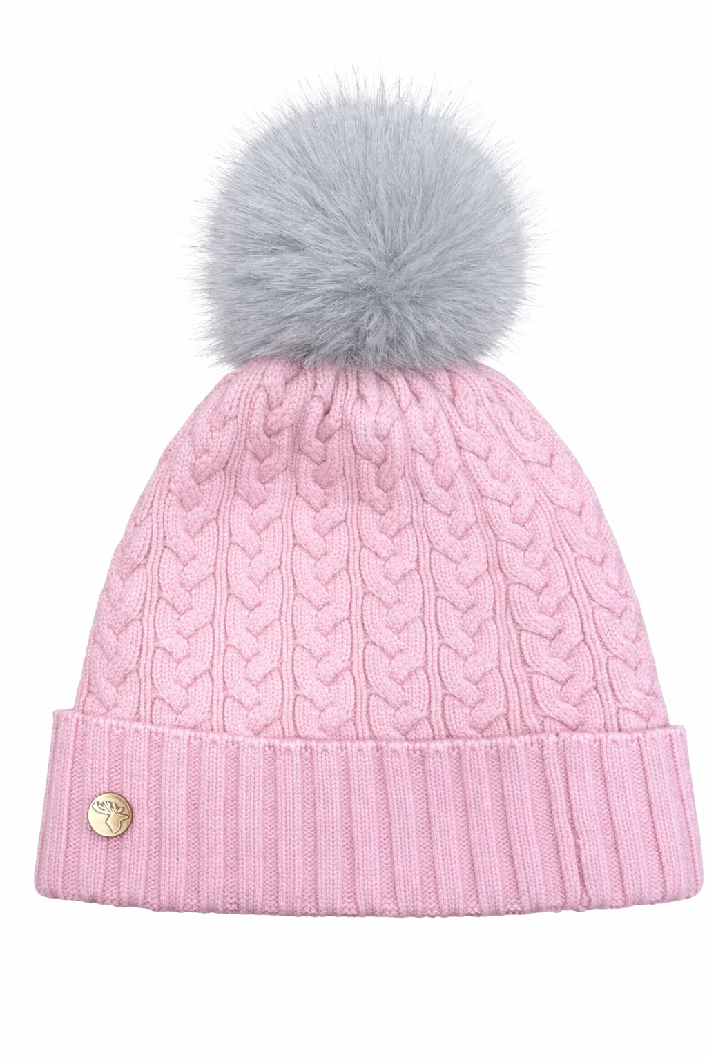House of Tweed Luxury Plaited Ladies Bobble Pom Pom Beanie Hats - Image 32