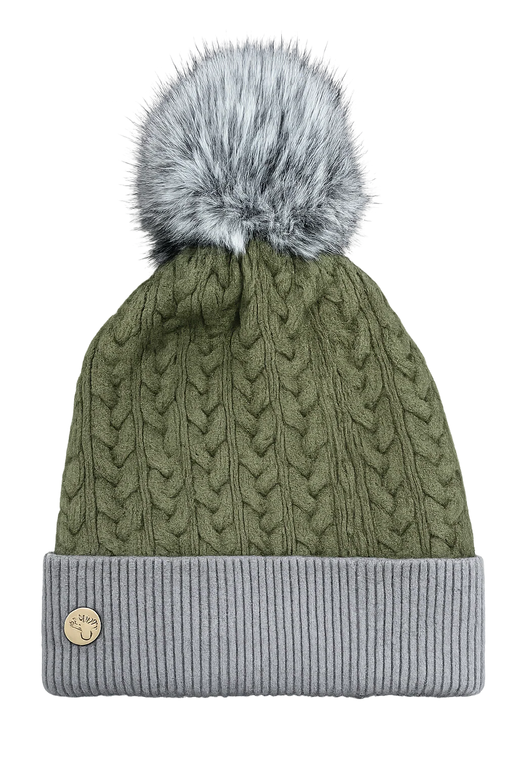 House of Tweed Luxury Plaited Ladies Pom Pom Bobble Beanie Hats - Image 4
