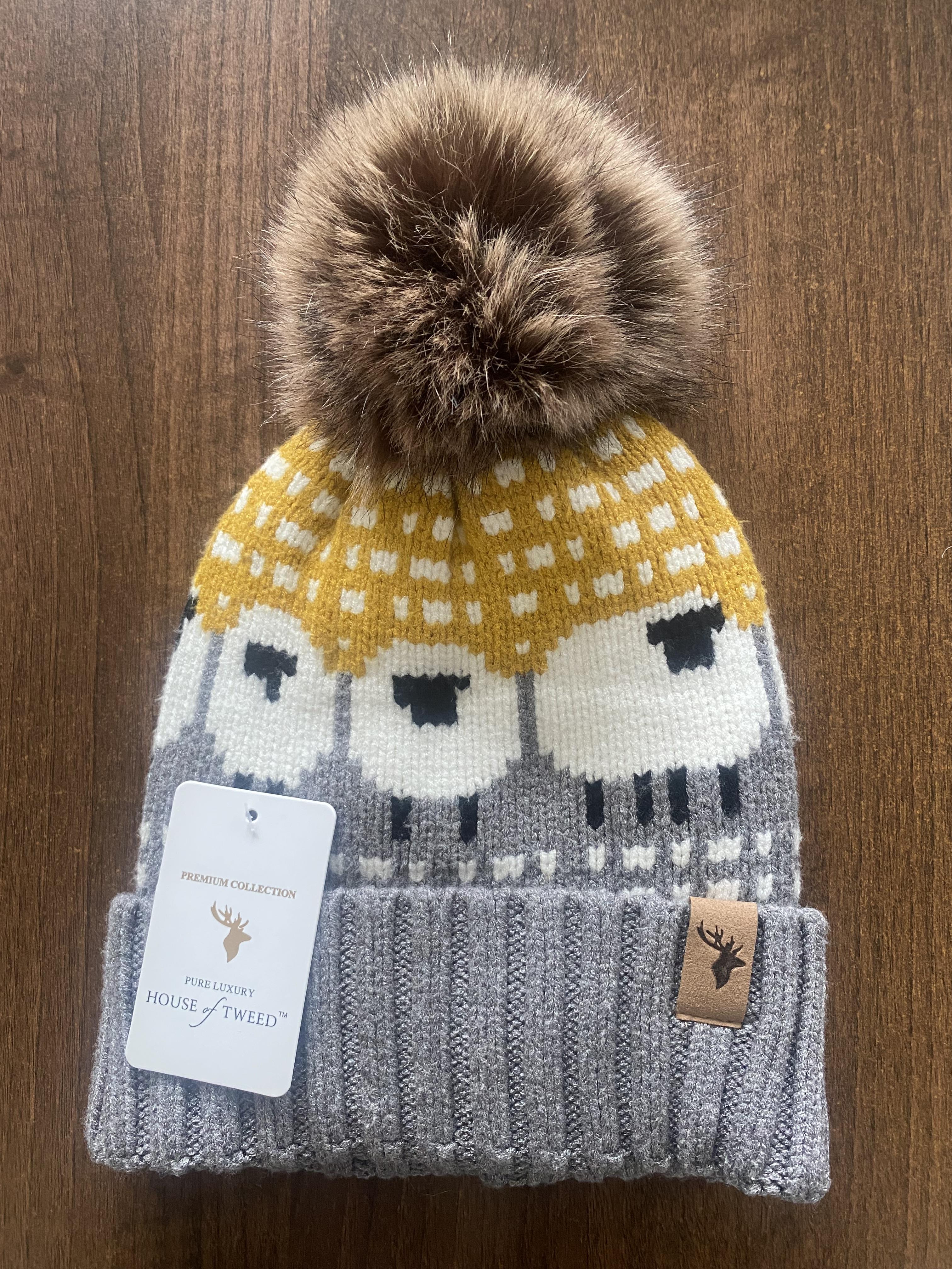 House Of Tweed Luxury Animal Print Pom Pom Beanies - Image 13