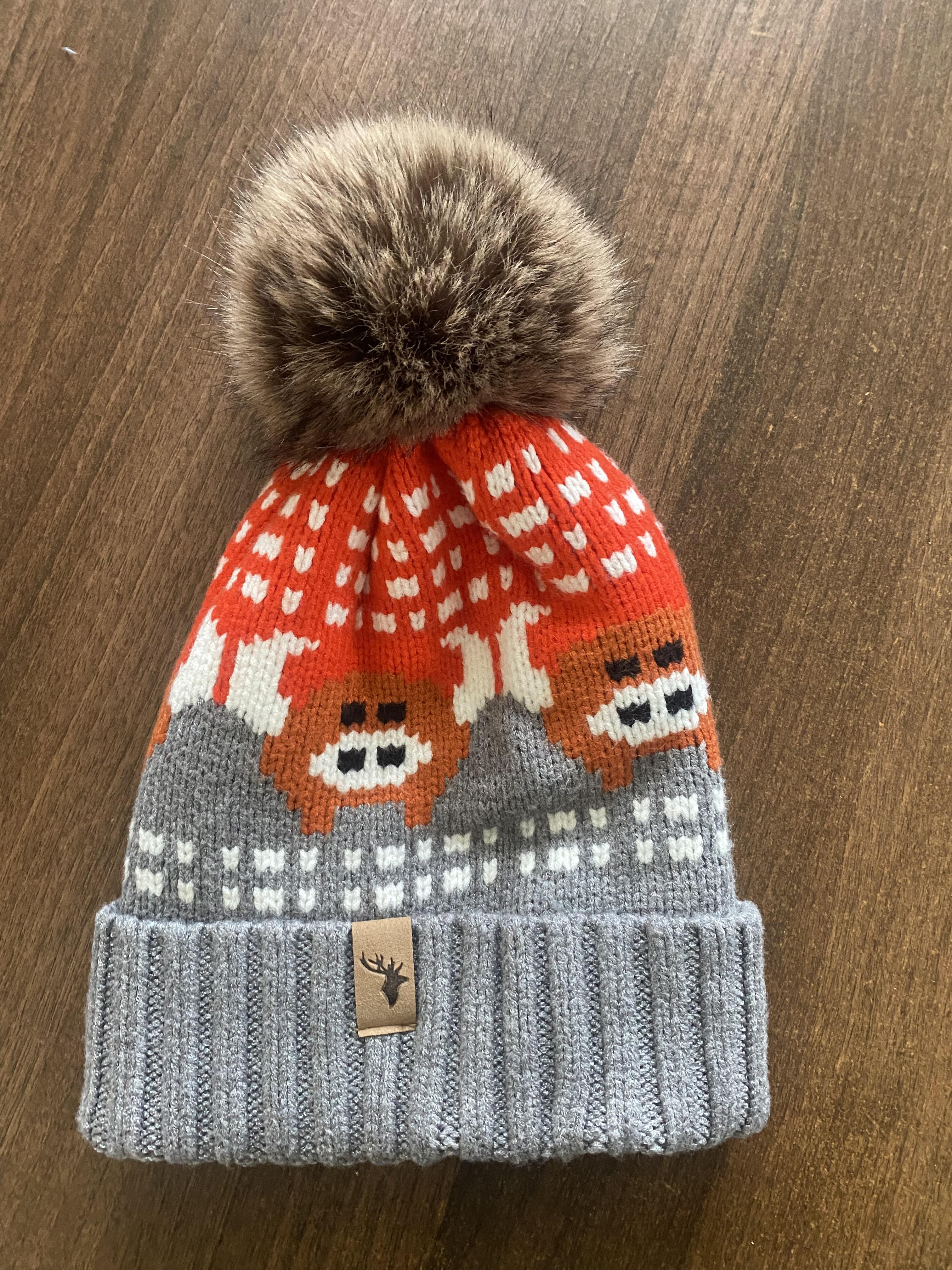House Of Tweed Luxury Animal Print Pom Pom Beanies - Image 16