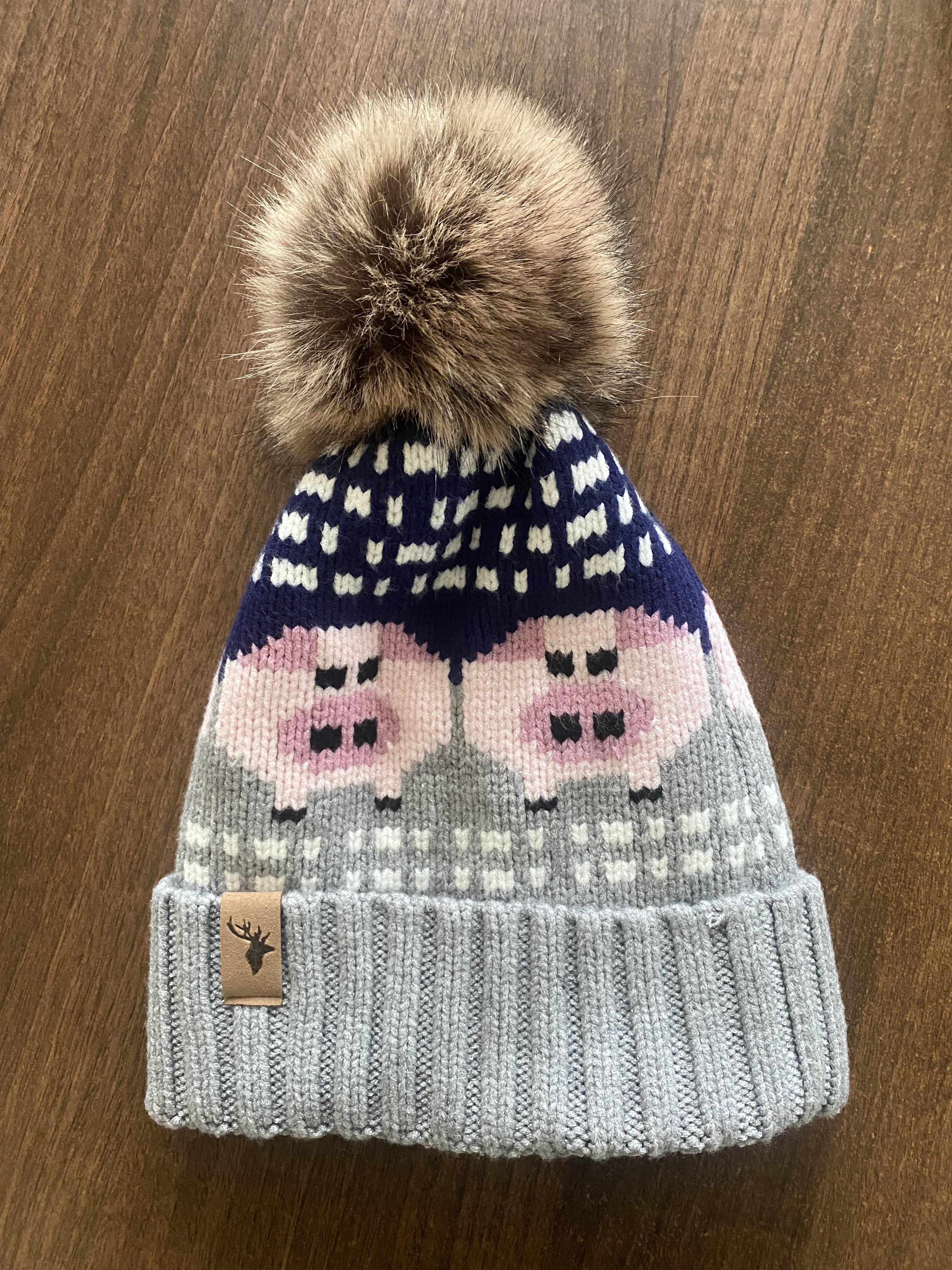 House Of Tweed Luxury Animal Print Pom Pom Beanies - Image 18