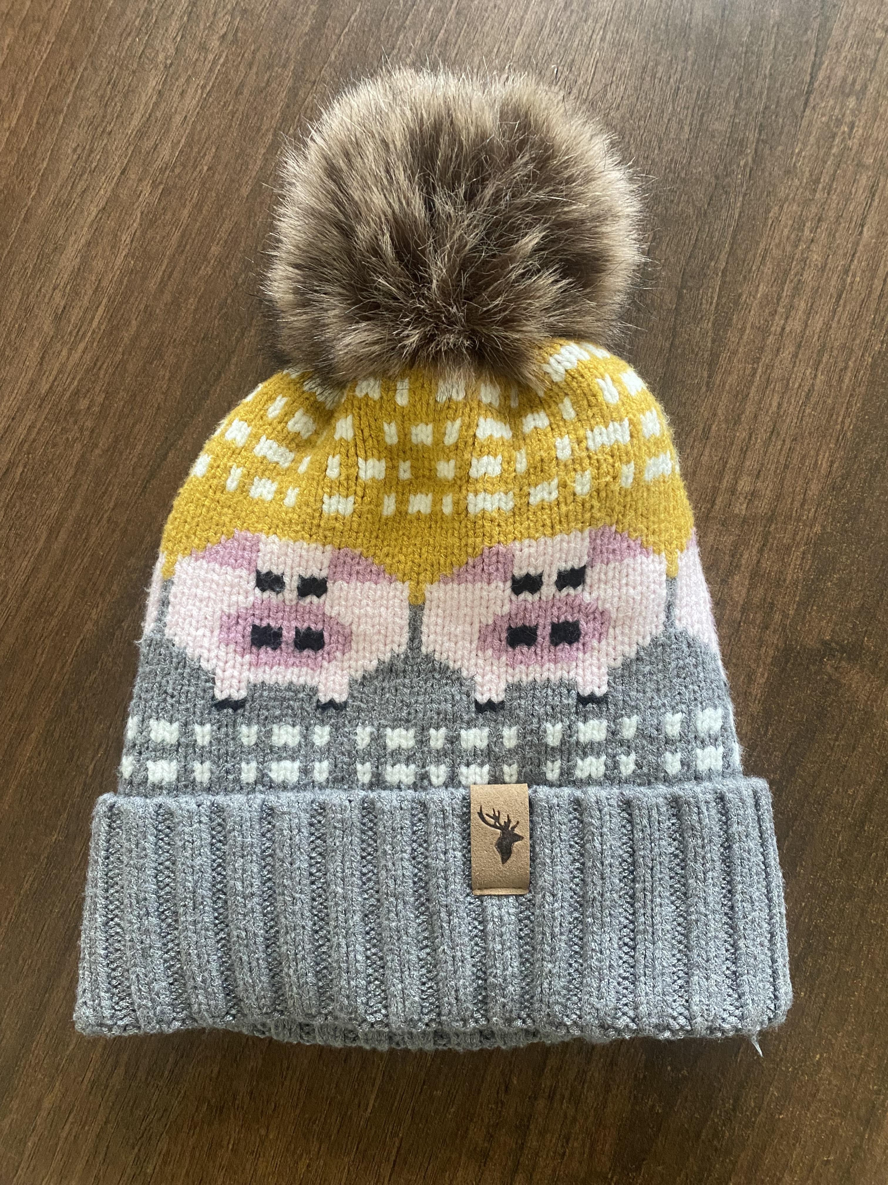 House Of Tweed Luxury Animal Print Pom Pom Beanies - Image 20