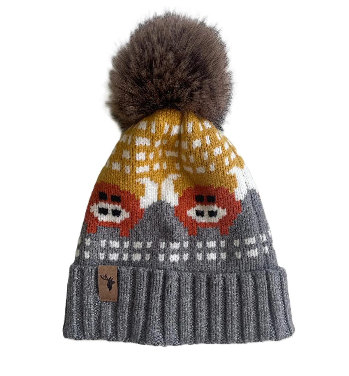House Of Tweed Luxury Animal Print Pom Pom Beanies - Image 21