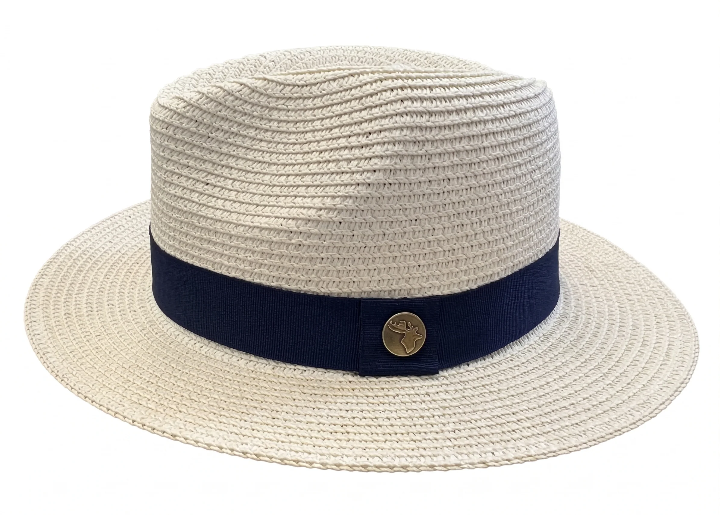 House of Tweed Unisex Paper Straw Hat Fedora Panama Wide Brim - Image 12