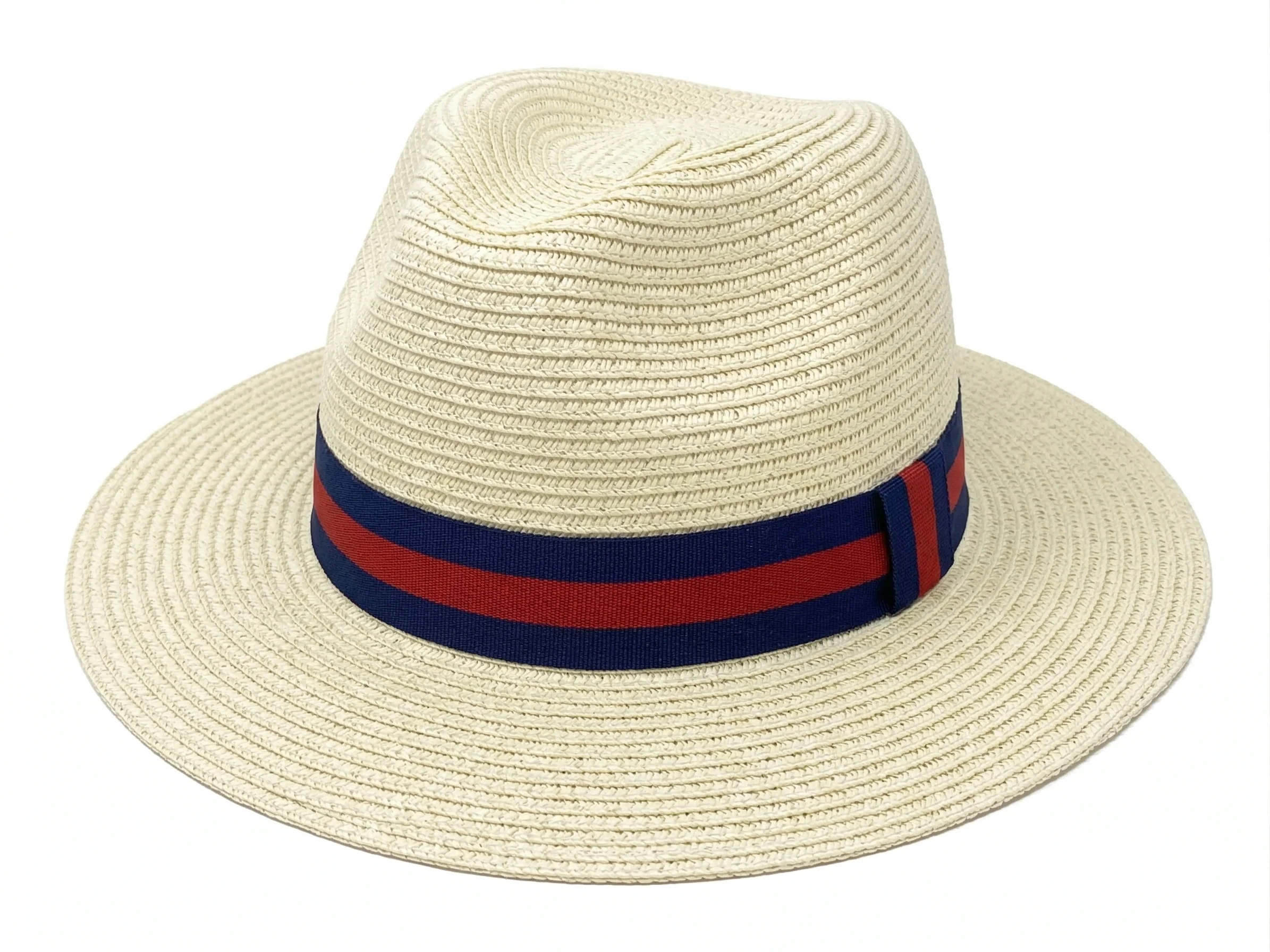 House of Tweed Unisex Paper Straw Hat Fedora Panama Wide Brim - Image 13