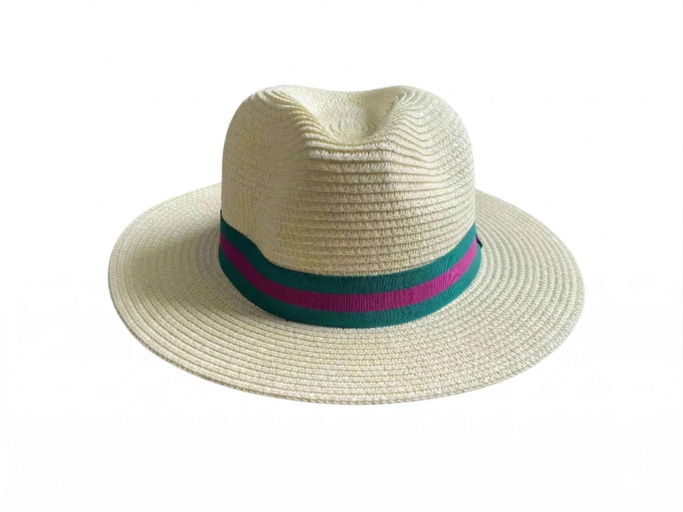 House of Tweed Unisex Paper Straw Hat Fedora Panama Wide Brim - Image 14