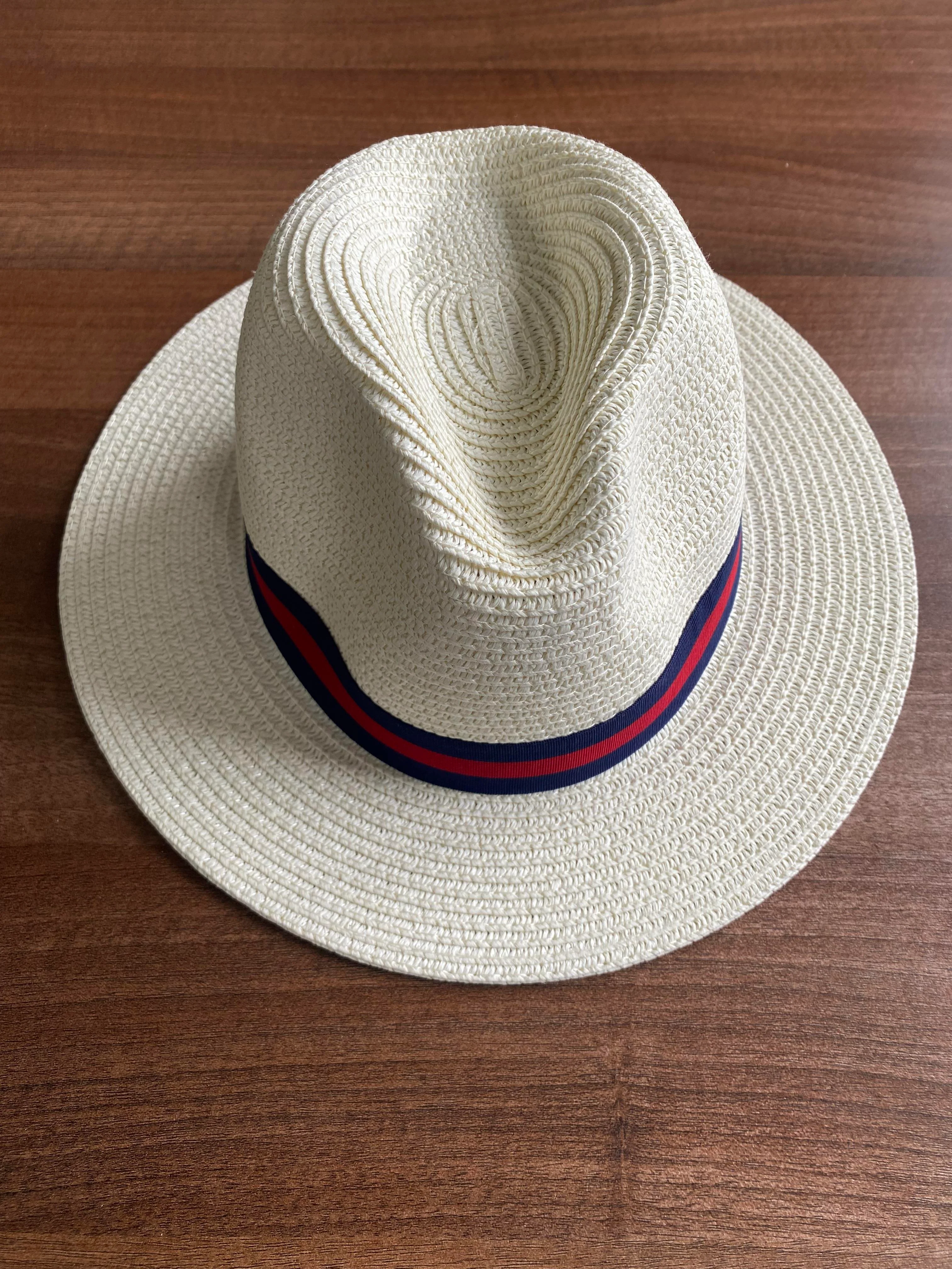 House of Tweed Unisex Paper Straw Hat Fedora Panama Wide Brim - Image 9