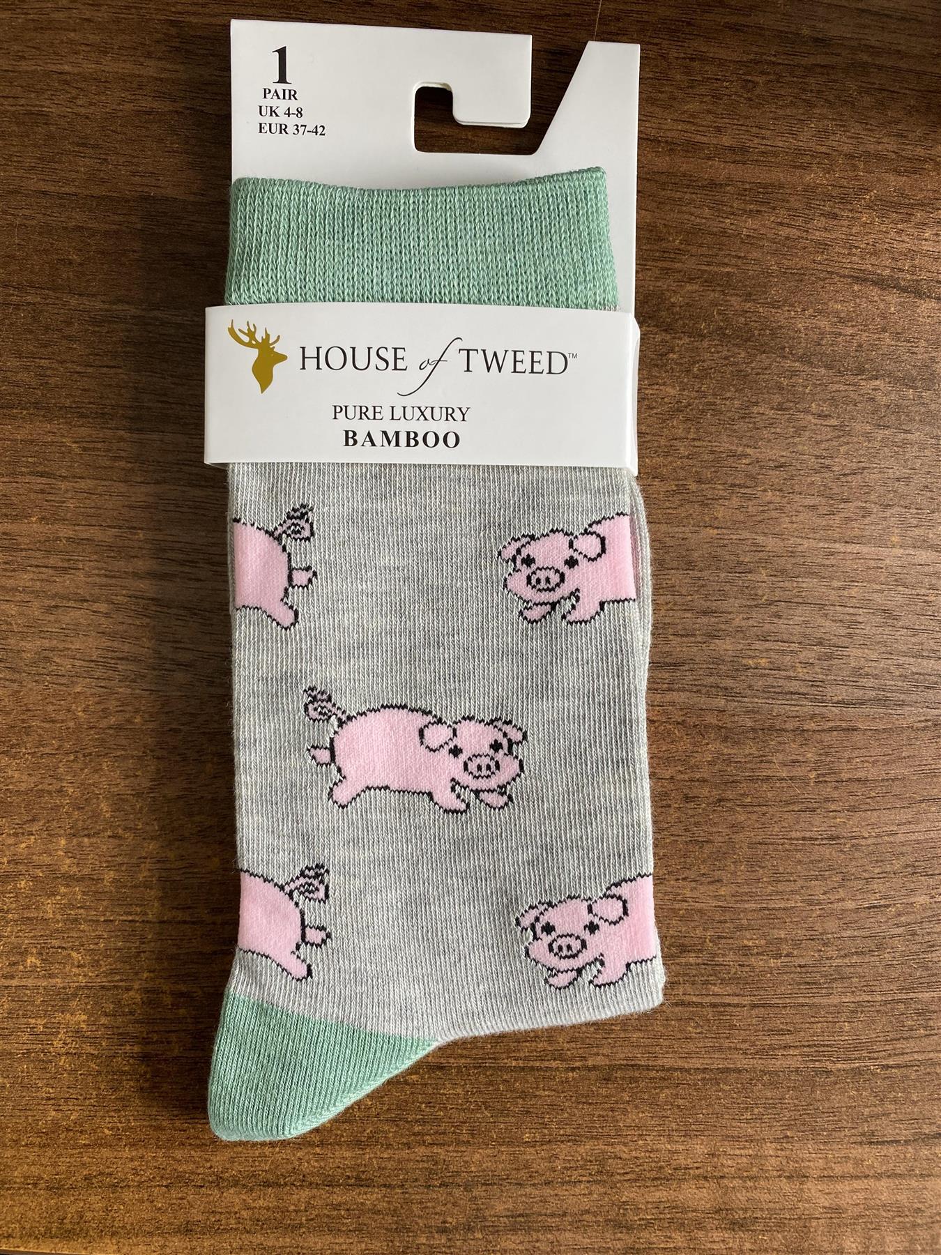 House of Tweed Pure Luxury Women's Bamboo Socks - Animal Pattern Collection - Image 14