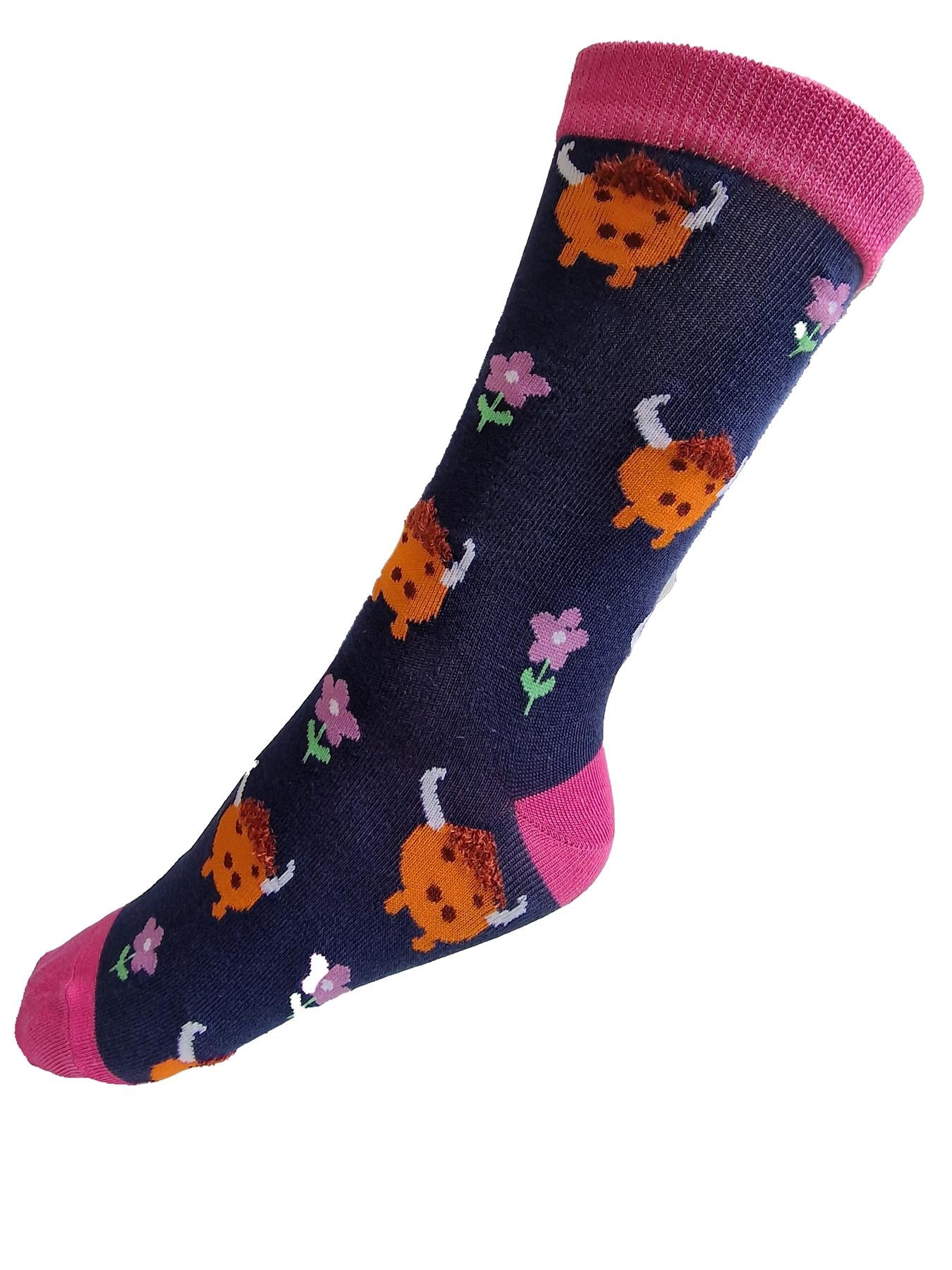House of Tweed Pure Luxury Women's Bamboo Socks - Animal Pattern Collection - Image 23