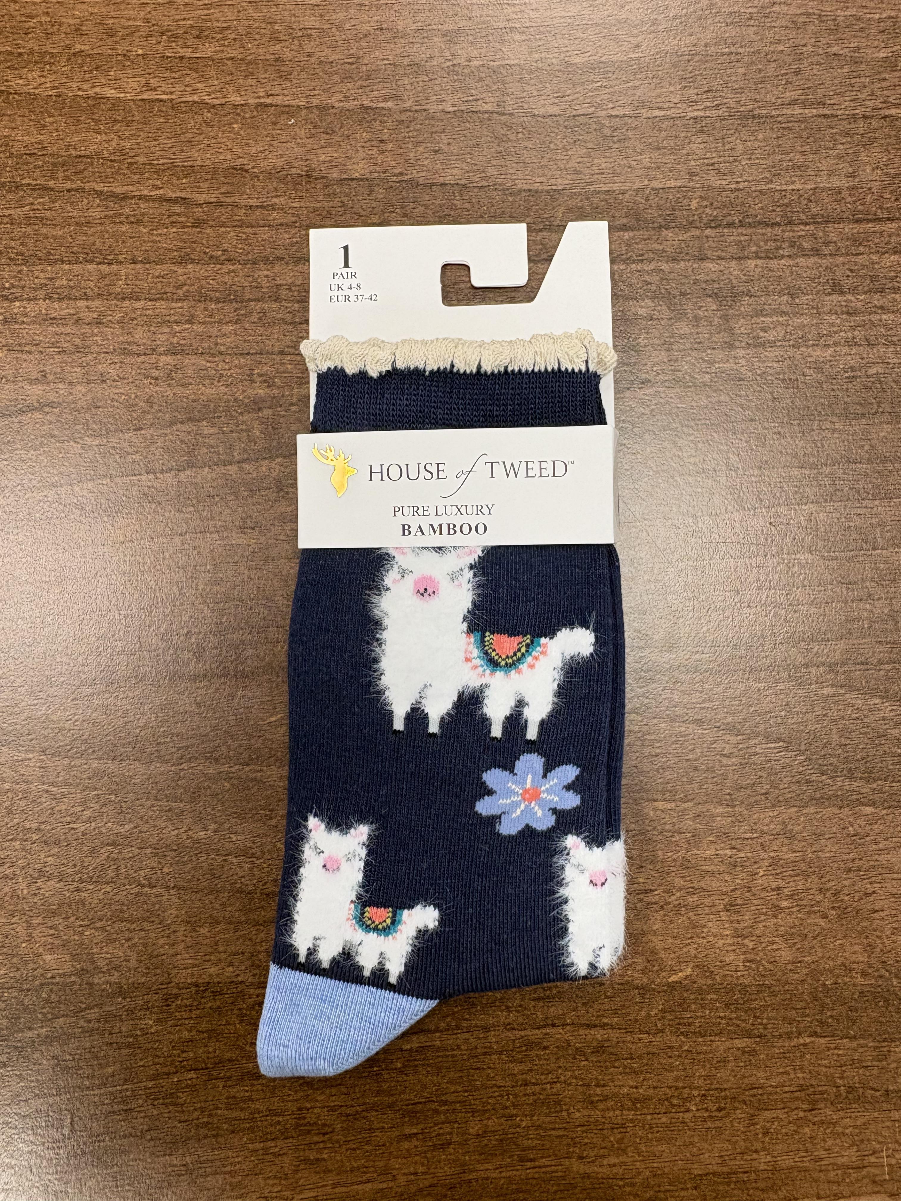 House of Tweed Pure Luxury Women's Bamboo Socks - Animal Pattern Collection - Image 29