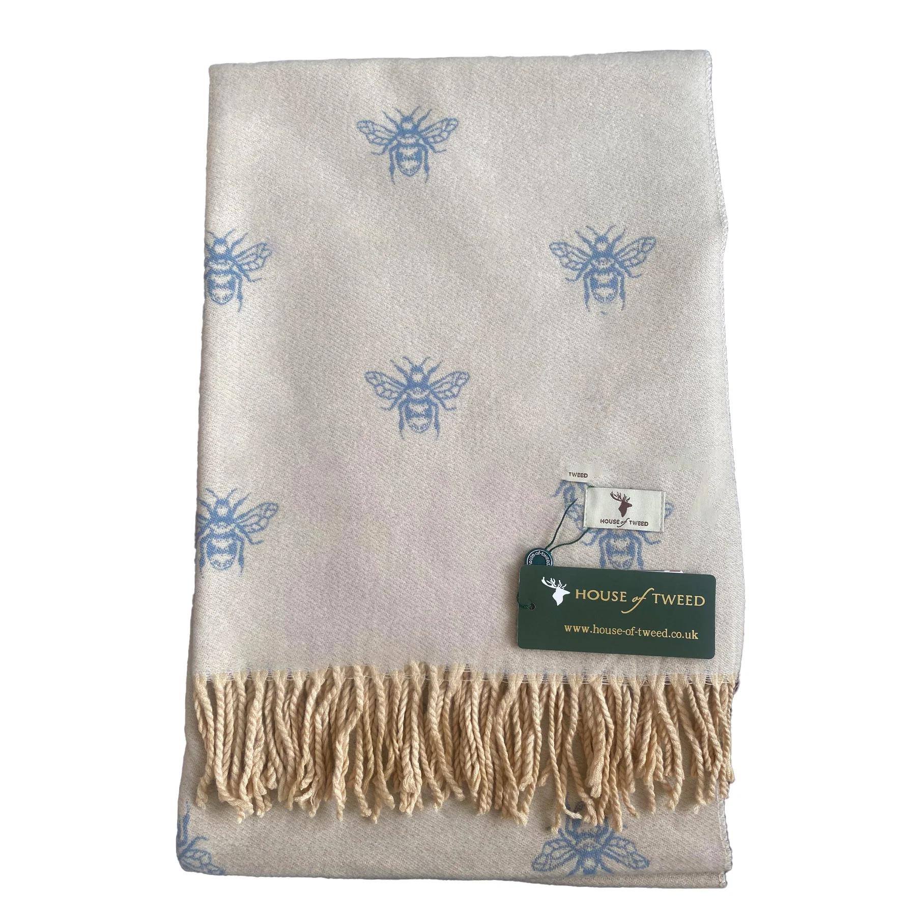 House of Tweed Cashmere Blend Reversible Scarf - Bee - Image 10