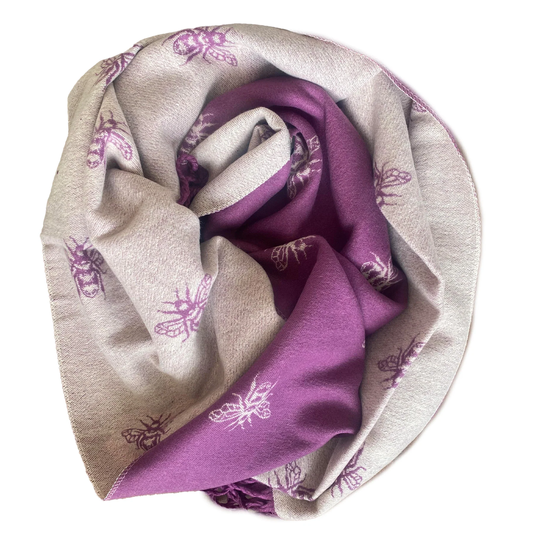 House of Tweed Cashmere Blend Reversible Scarf - Bee - Image 14