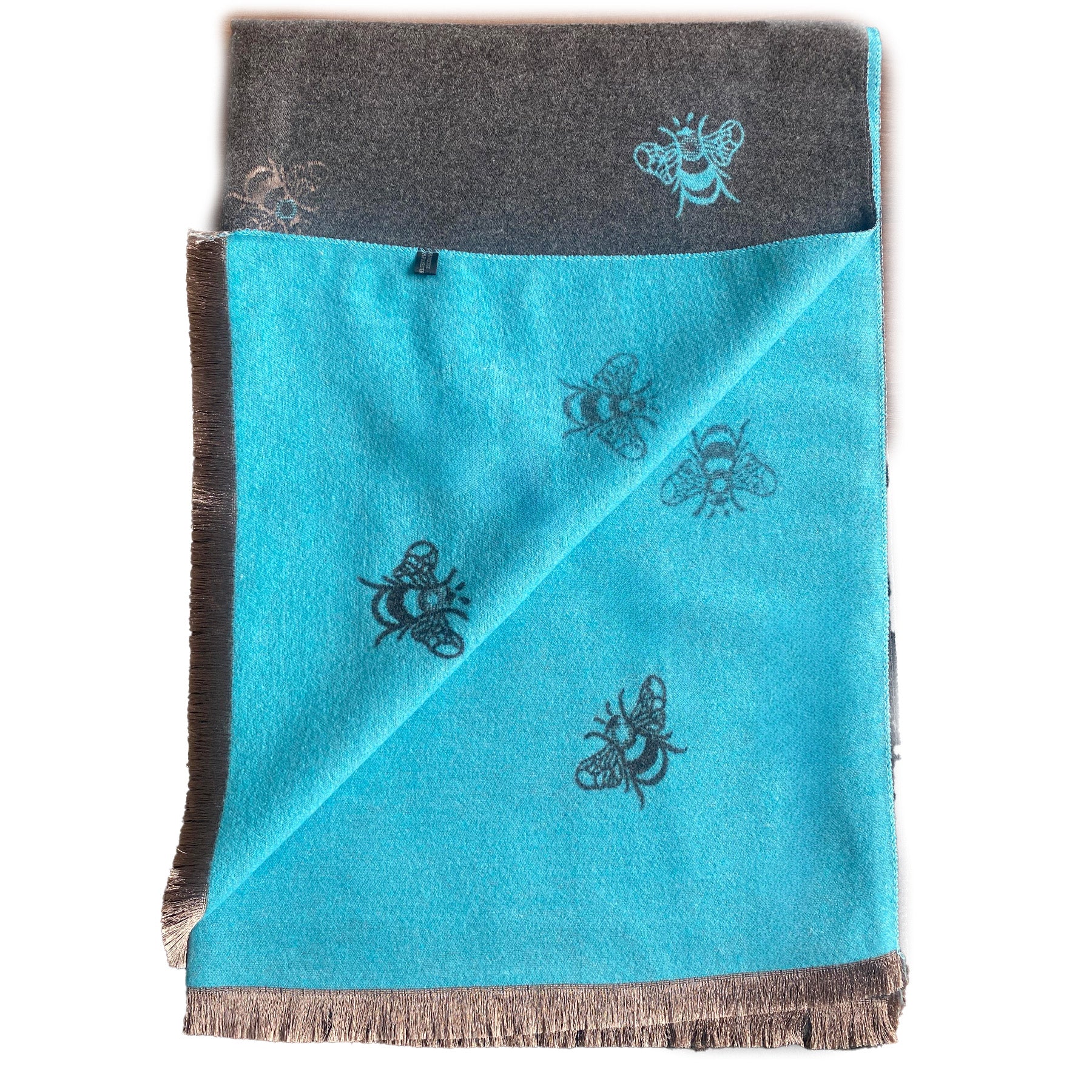 House of Tweed Cashmere Blend Reversible Scarf - Bee - Image 2