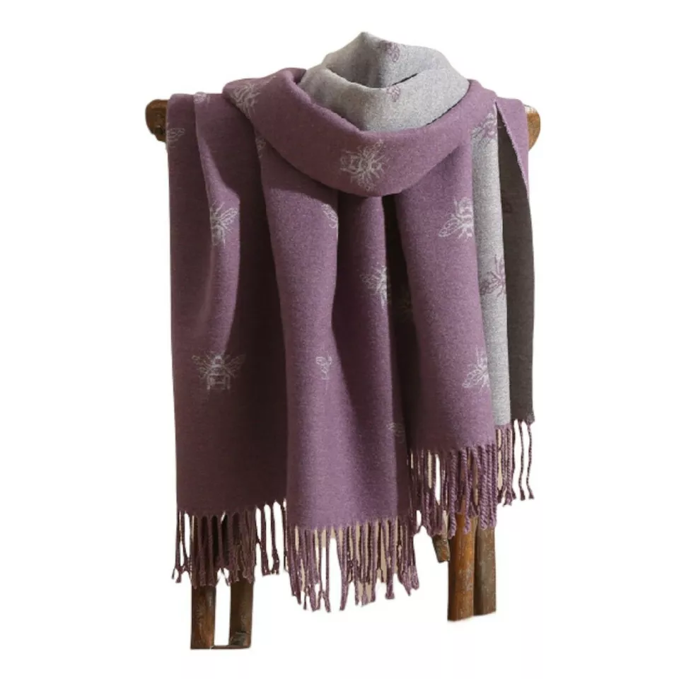House of Tweed Cashmere Blend Reversible Scarf - Bee - Image 26