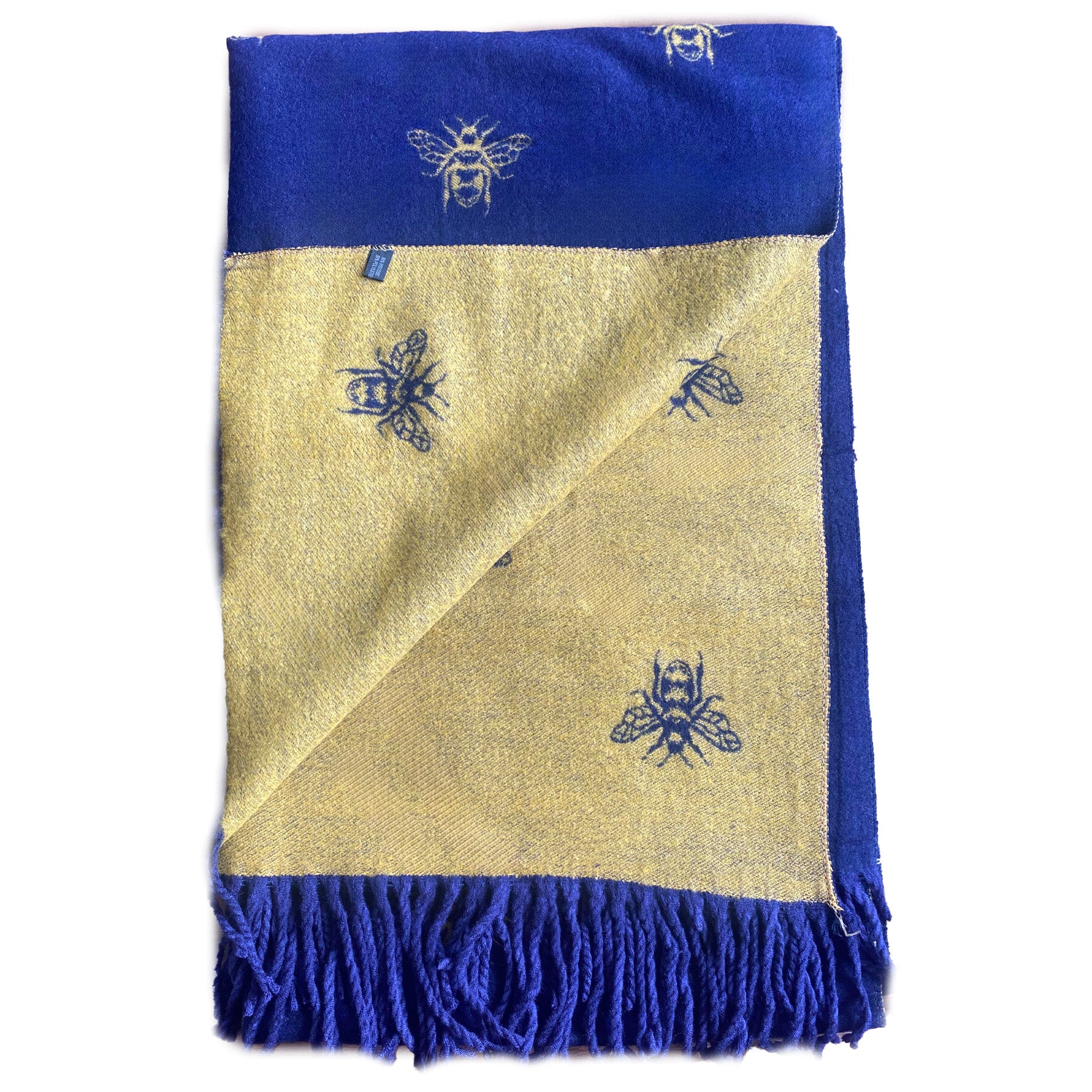 House of Tweed Cashmere Blend Reversible Scarf - Bee - Image 4
