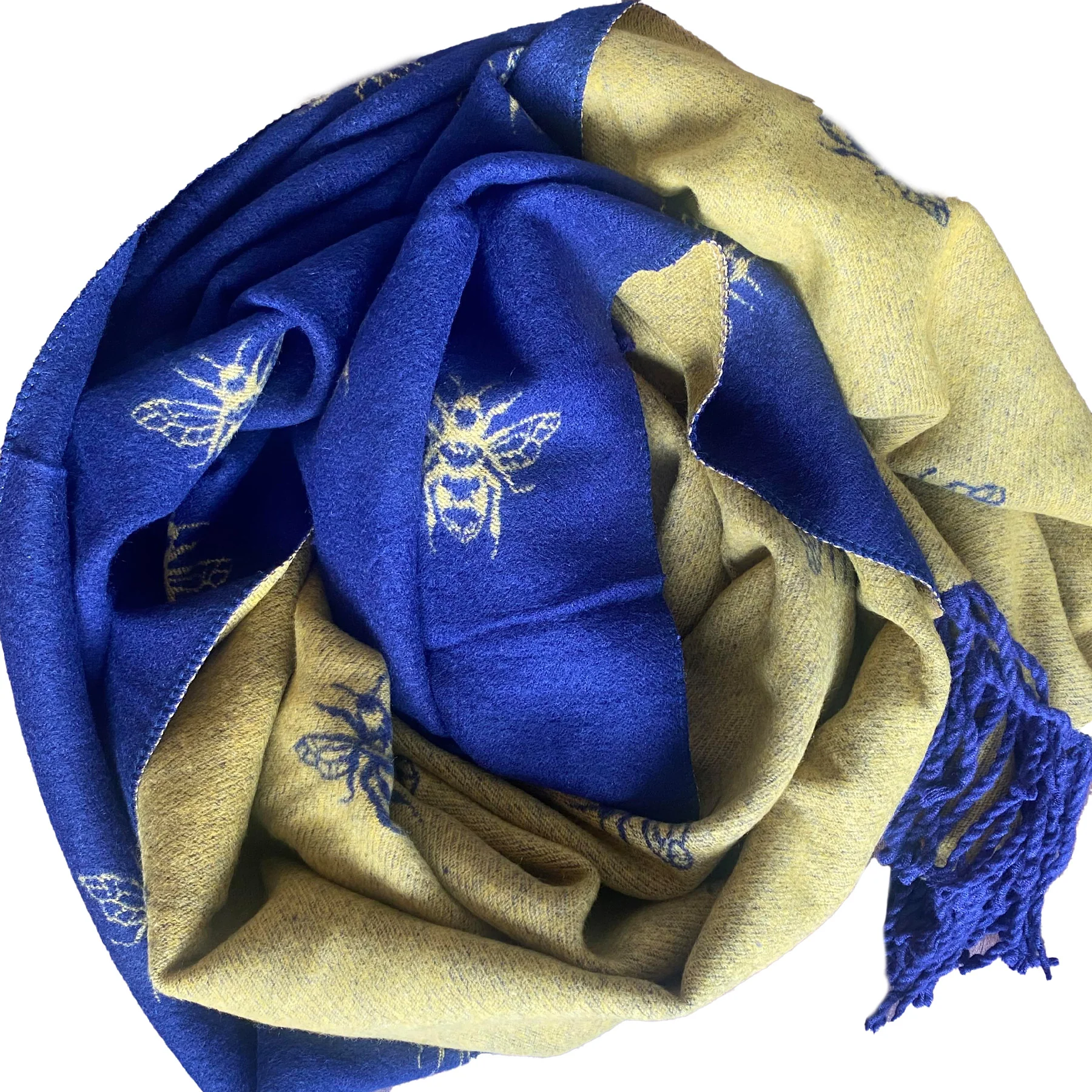 House of Tweed Cashmere Blend Reversible Scarf - Bee - Image 5