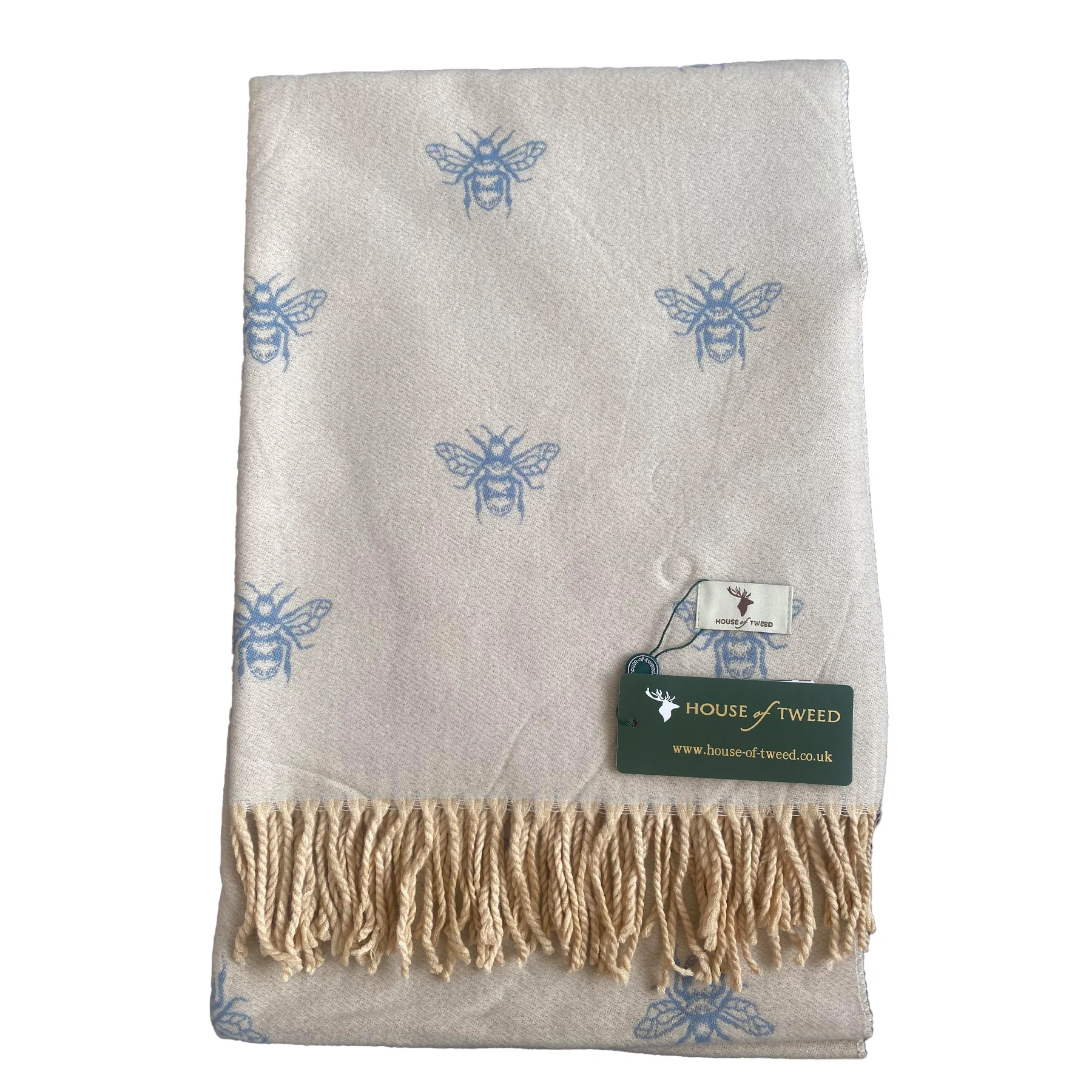 House of Tweed Cashmere Blend Reversible Scarf - Bee - Image 9