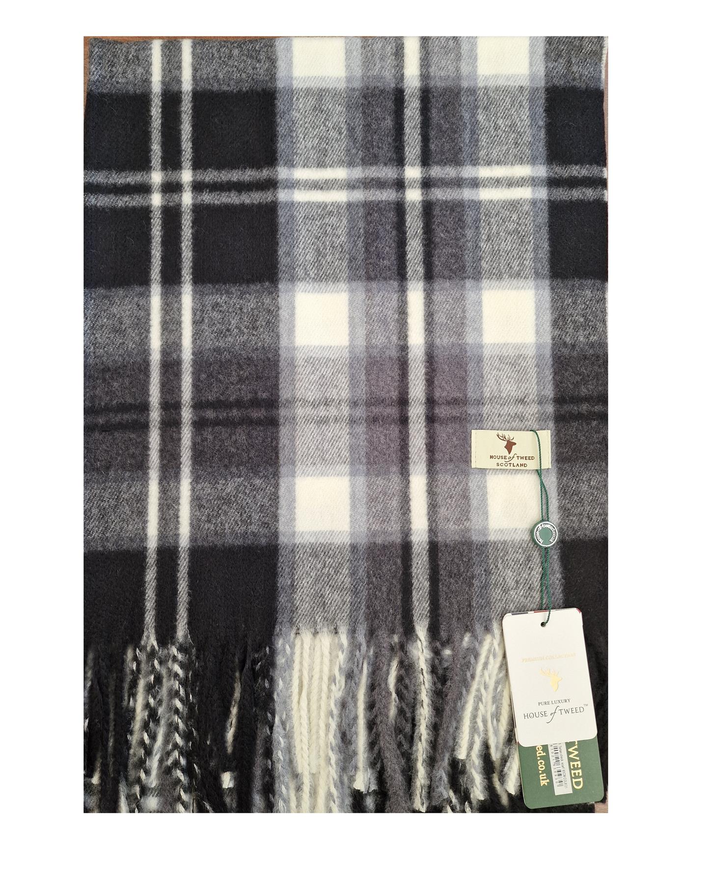 House Of Tweed Scarf Neck Wrap Super Soft Tartan Check Scotland - Image 2
