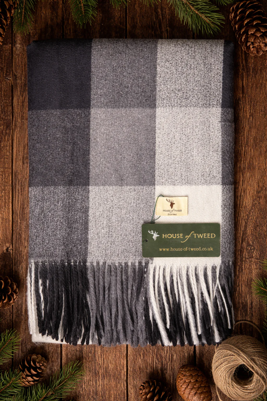 House Of Tweed Womens Soft Check Tartan Scarf - Image 22